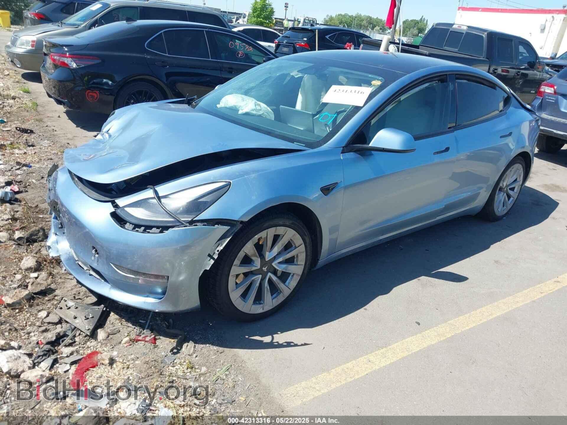 2022 TESLA MODEL 3 - VIN: 5YJ3E1EB5NF270106 - Фото 2