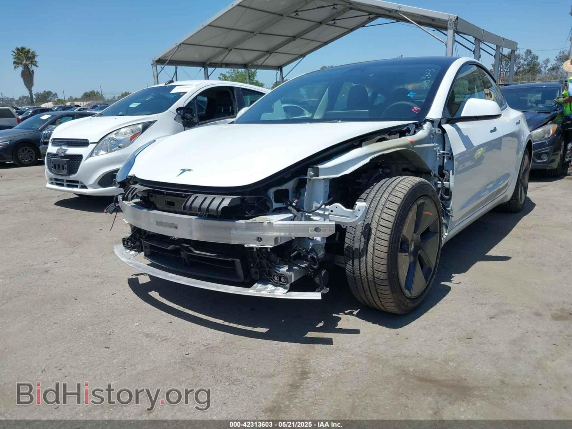2022 TESLA MODEL 3 - VIN: 5YJ3E1EA6NF376605 - Фото 2