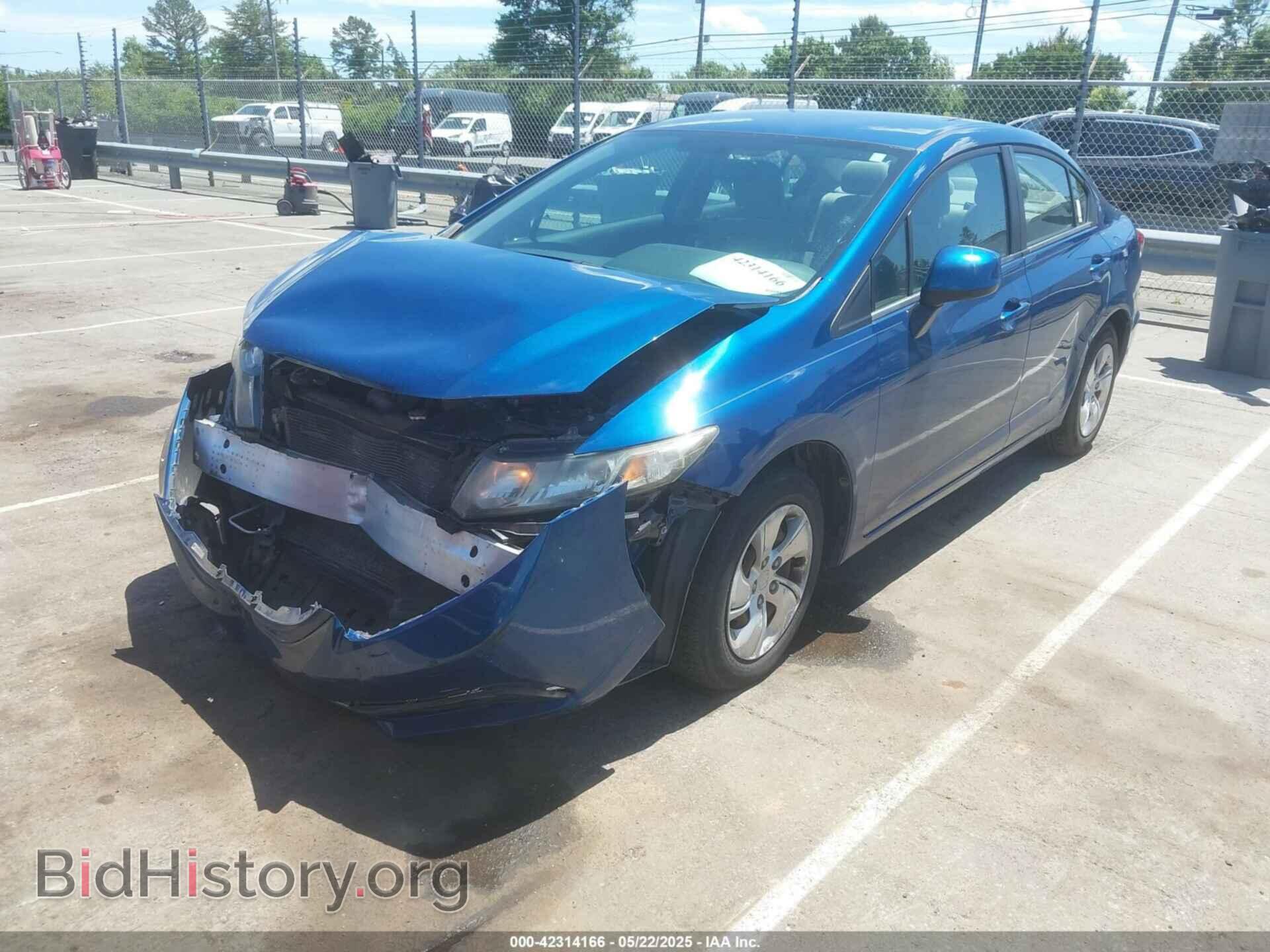 2013 HONDA CIVIC - VIN: 2HGFB2F52DH525907 - Фото 2