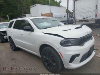 2021 Dodge DURANGO GT Plus AWD, белый — VIN 1C4RDJDG9MC757654, IAAI