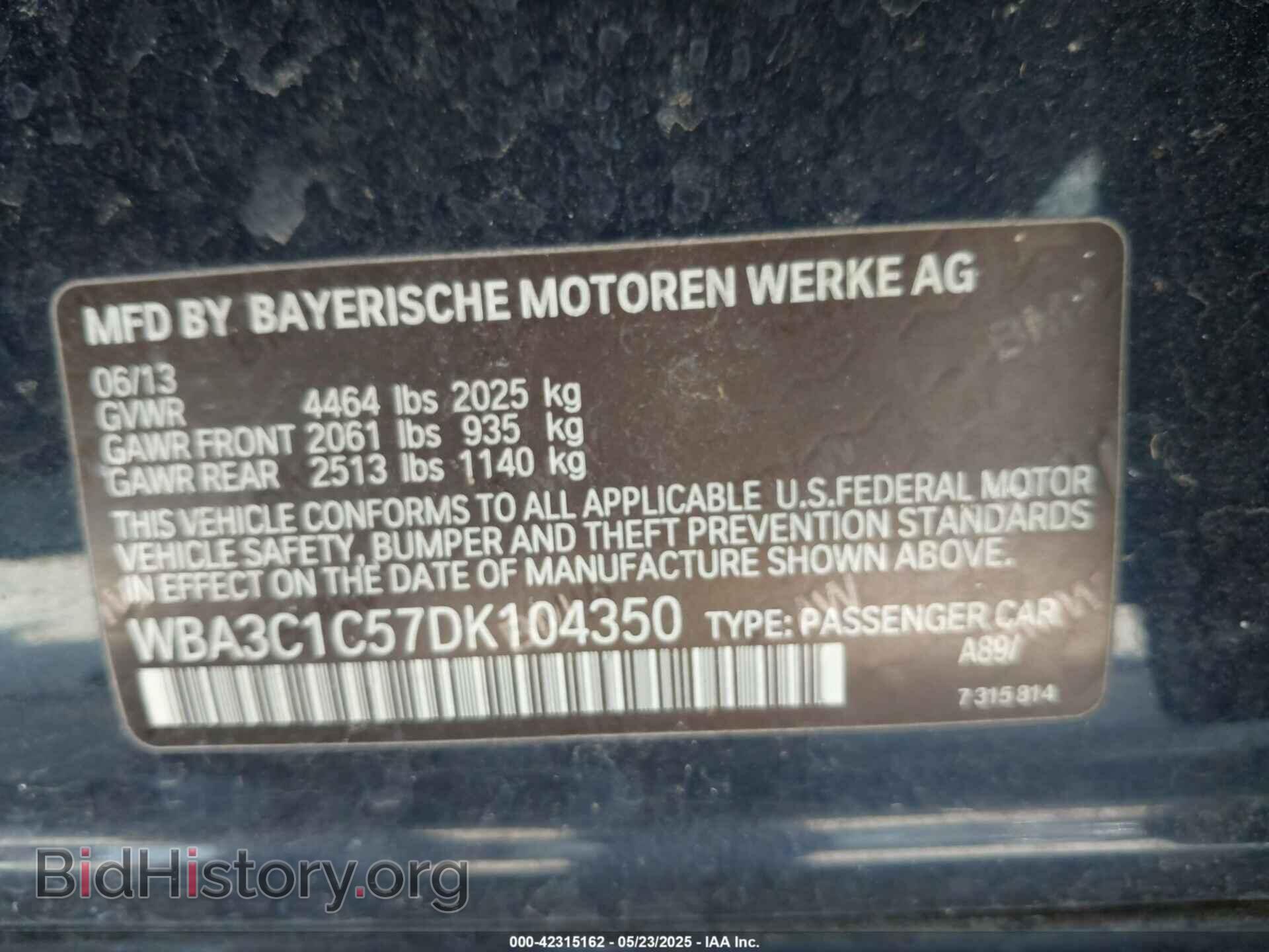 2013 BMW 328I - VIN: WBA3C1C57DK104350 - Фото 9
