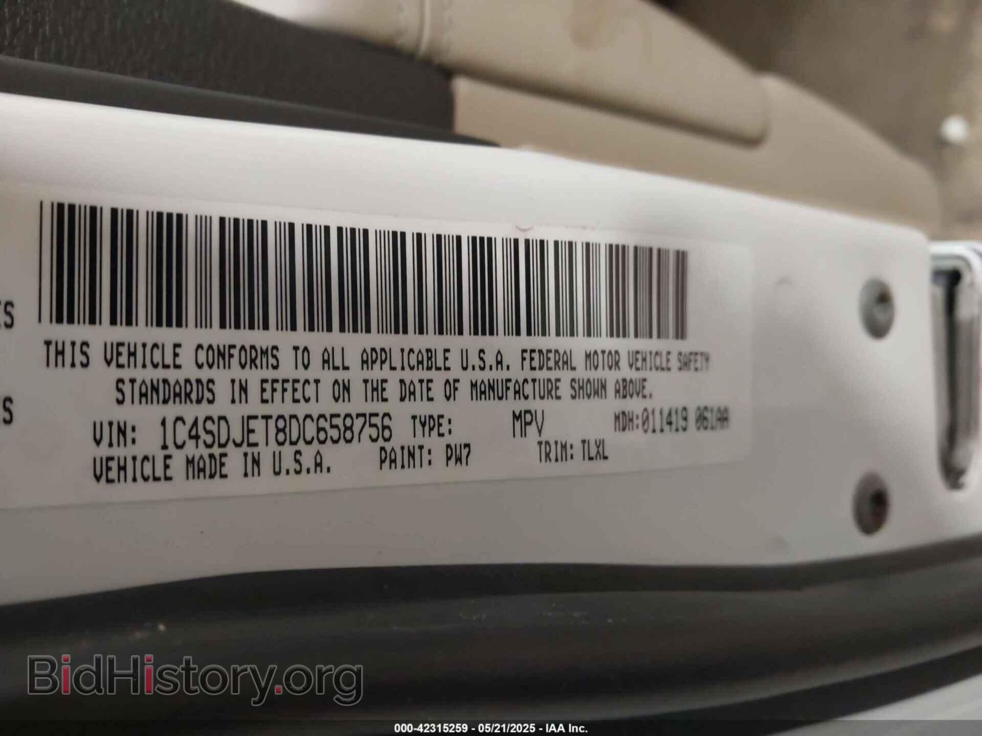 2013 DODGE DURANGO - VIN: 1C4SDJET8DC658756 - Photo 9