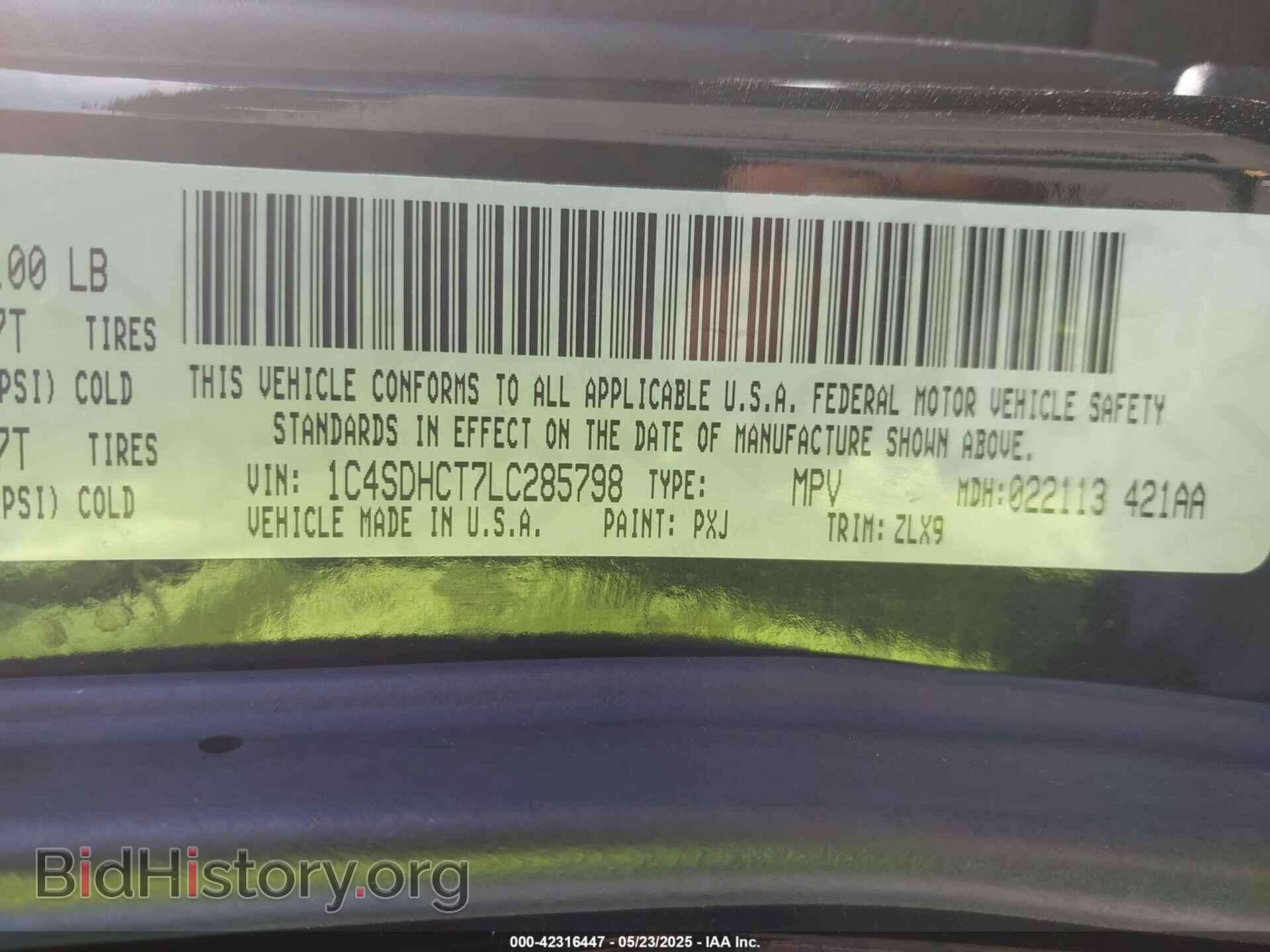 2020 DODGE DURANGO - VIN: 1C4SDHCT7LC285798 - Фото 9