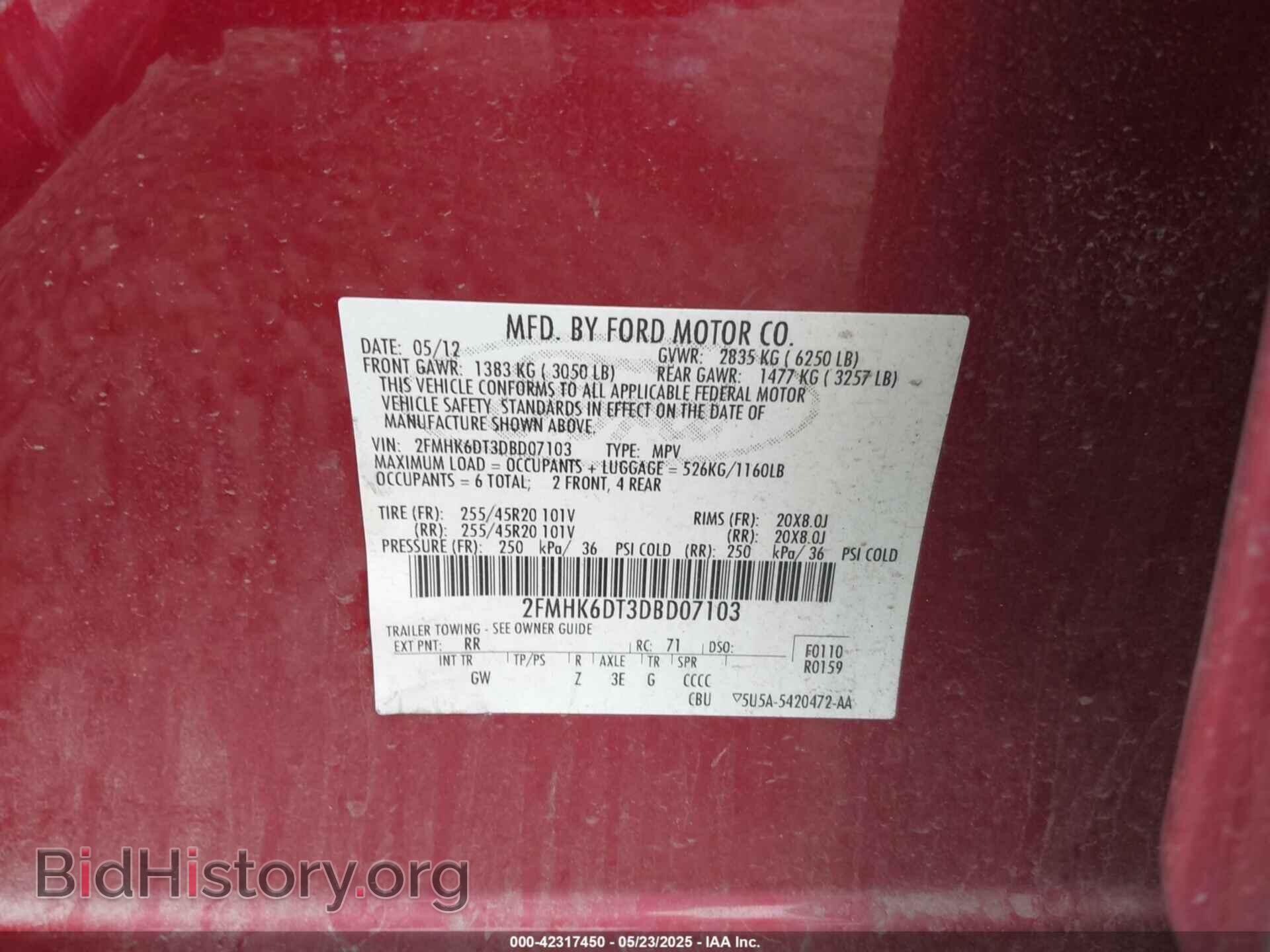 2013 FORD FLEX - VIN: 2FMHK6DT3DBD07103 - Photo 9