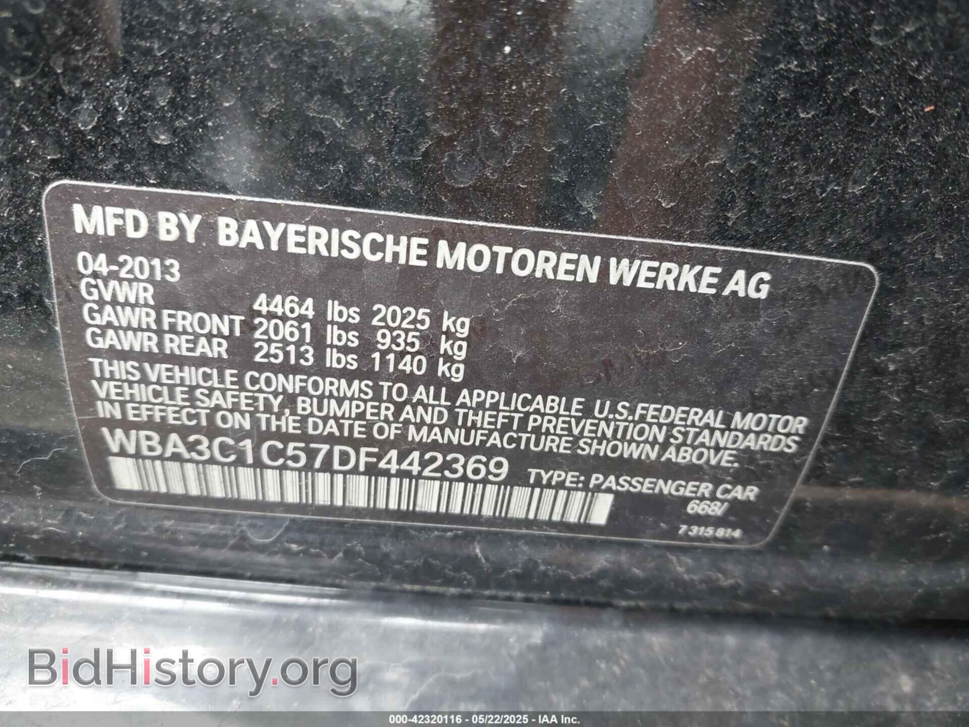 2013 BMW 328I - VIN: WBA3C1C57DF442369 - Фото 9