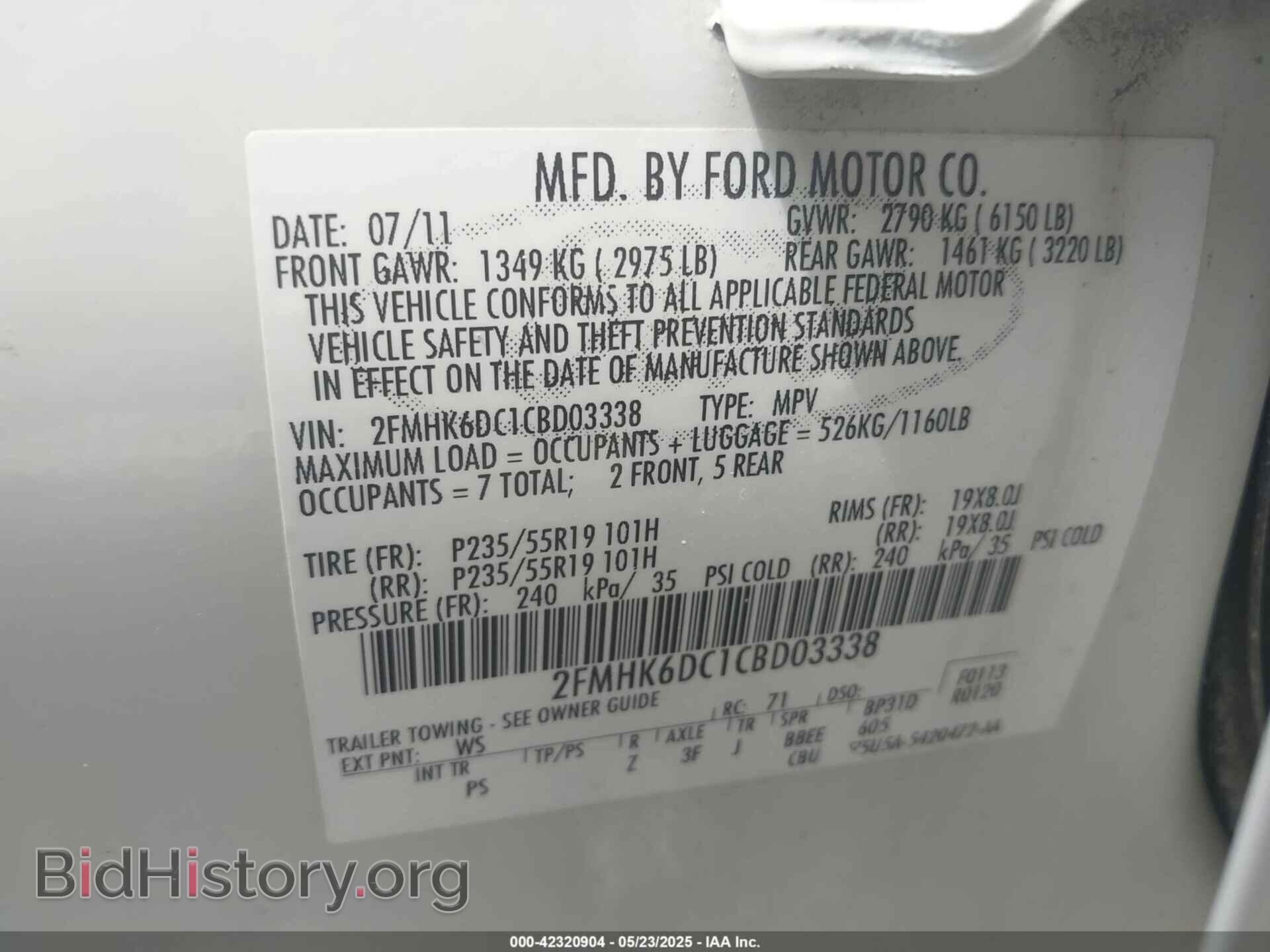 2012 FORD FLEX - VIN: 2FMHK6DC1CBD03338 - Photo 9