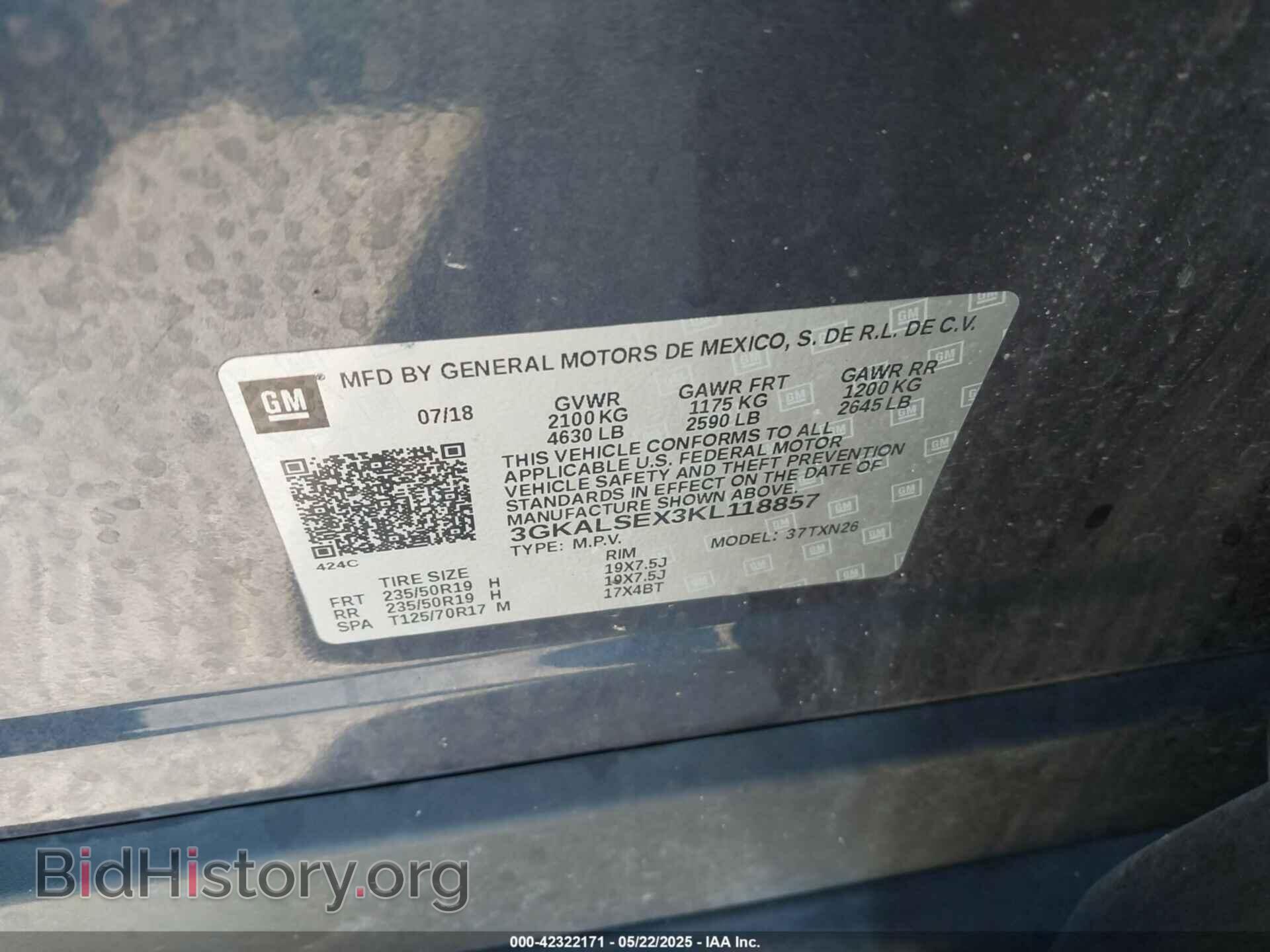 2019 GMC TERRAIN - VIN: 3GKALSEX3KL118857 - Photo 9