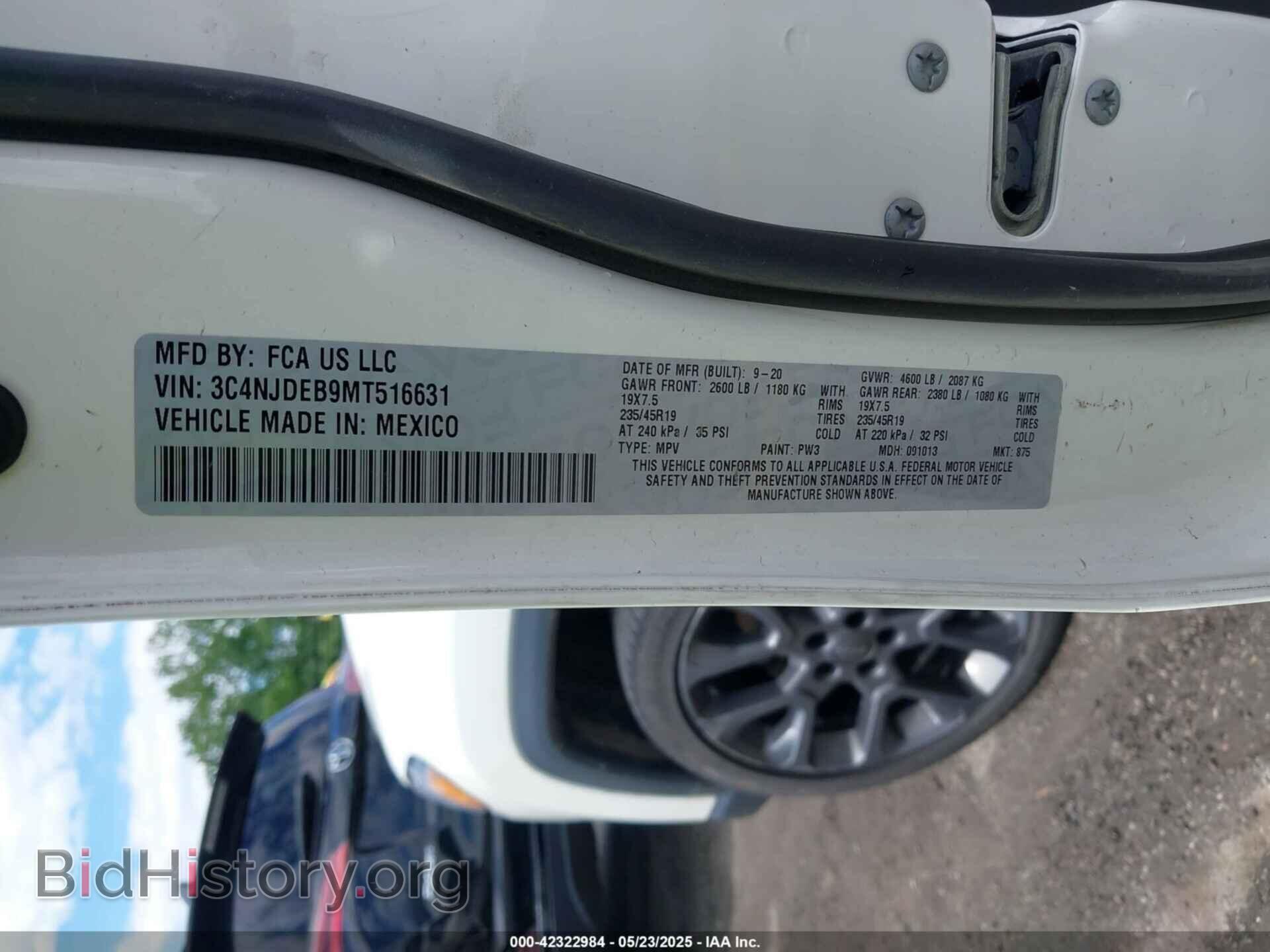 2021 JEEP COMPASS - VIN: 3C4NJDEB9MT516631 - Photo 9