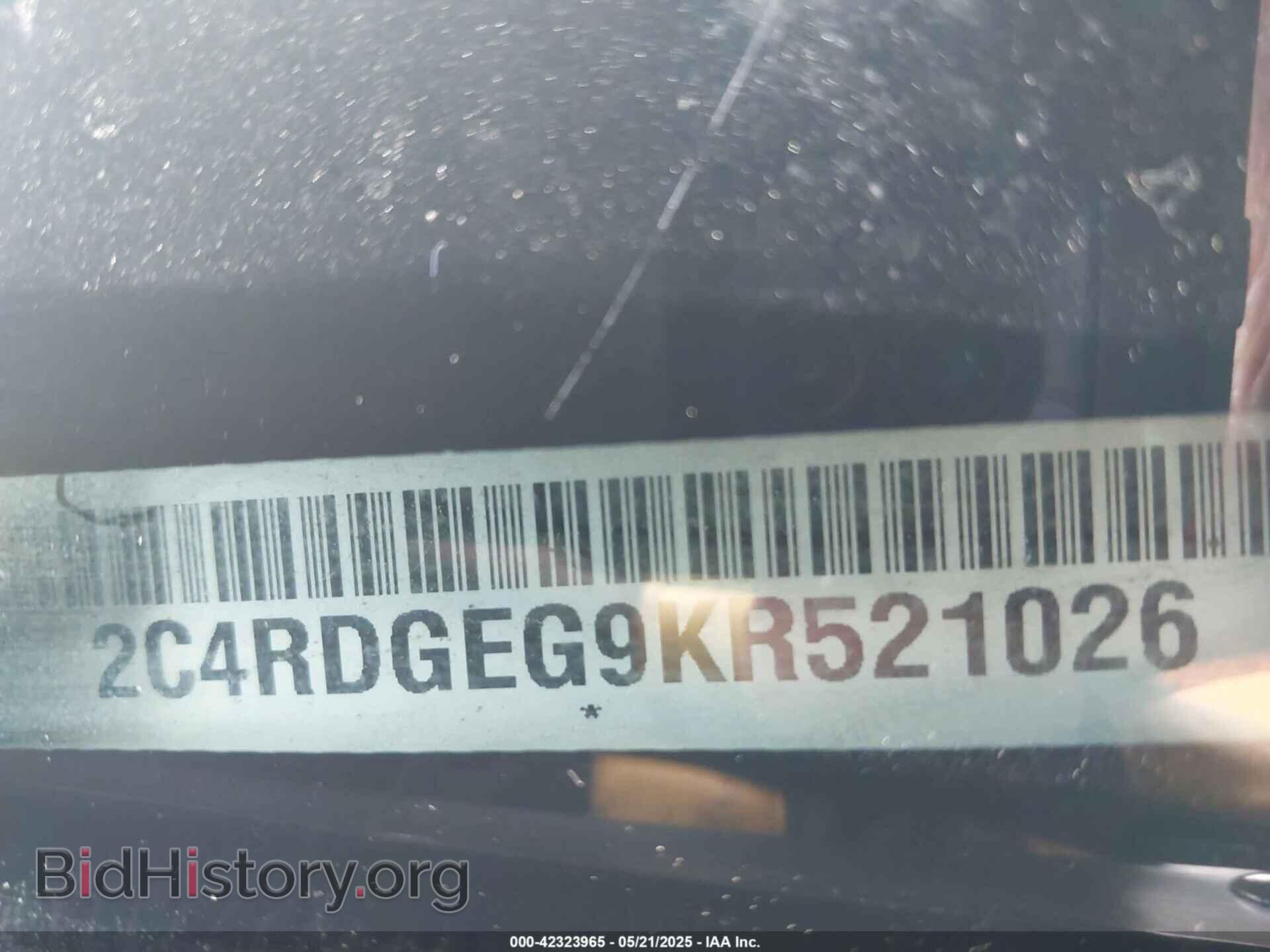 2019 DODGE GRAND CARAVAN - VIN: 2C4RDGEG9KR521026 - Фото 9