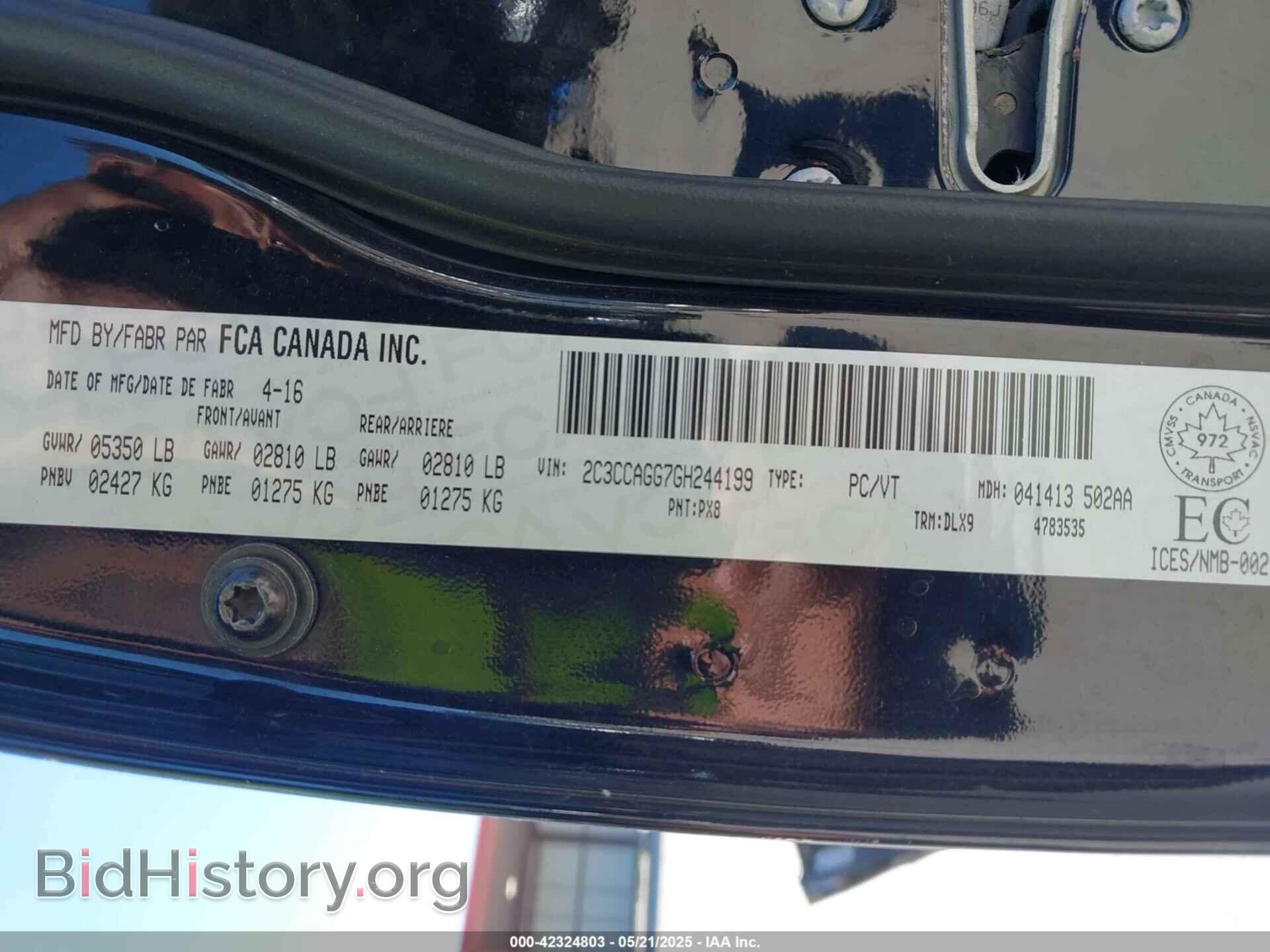 2016 CHRYSLER 300 - VIN: 2C3CCAGG7GH244199 - Photo 9