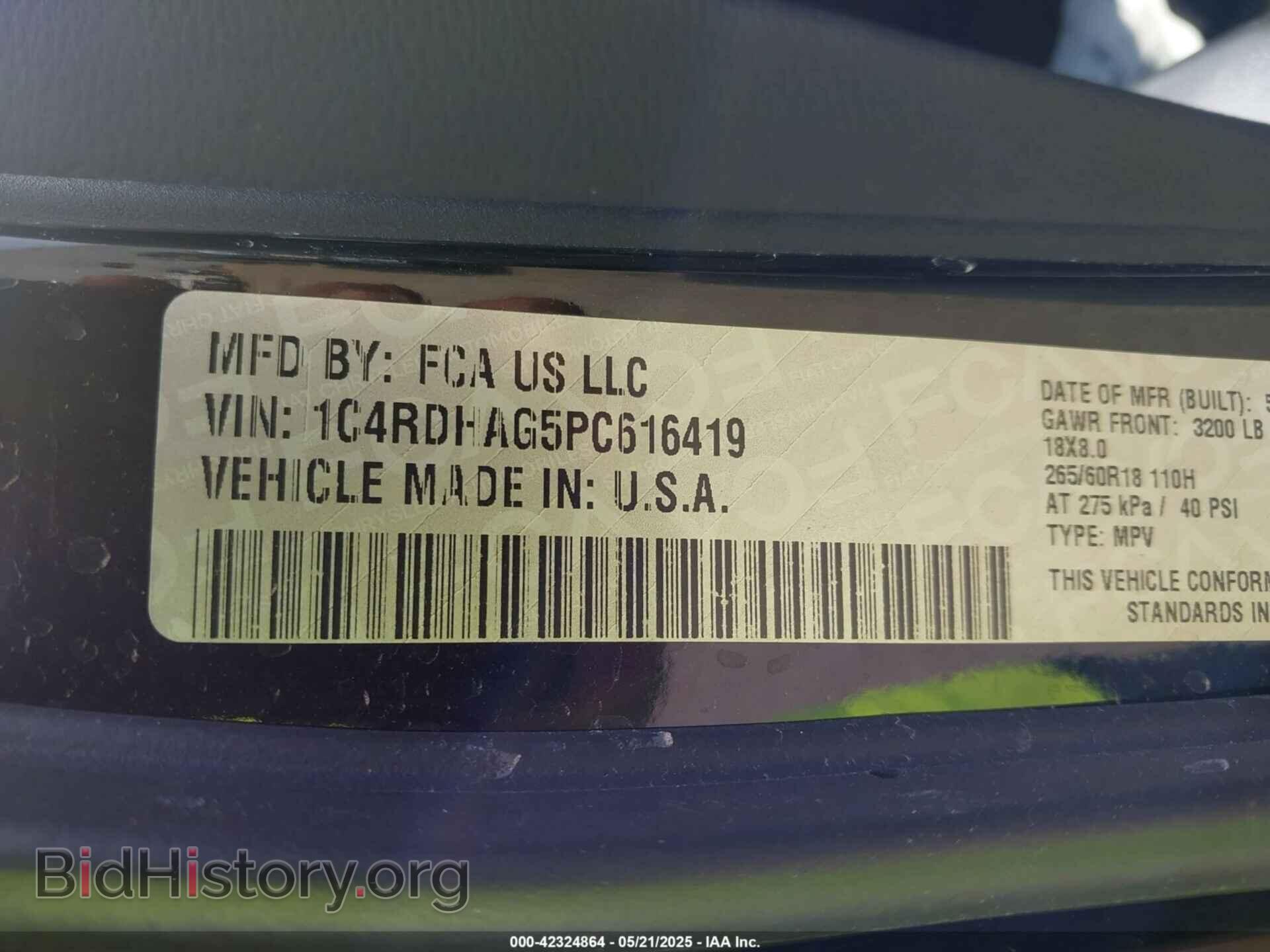 2023 DODGE DURANGO - VIN: 1C4RDHAG5PC616419 - Фото 9