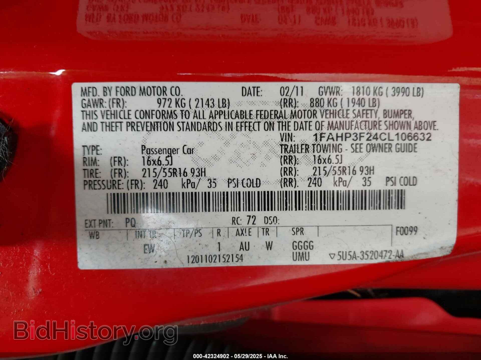 2012 FORD FOCUS - VIN: 1FAHP3F24CL106632 - Photo 9