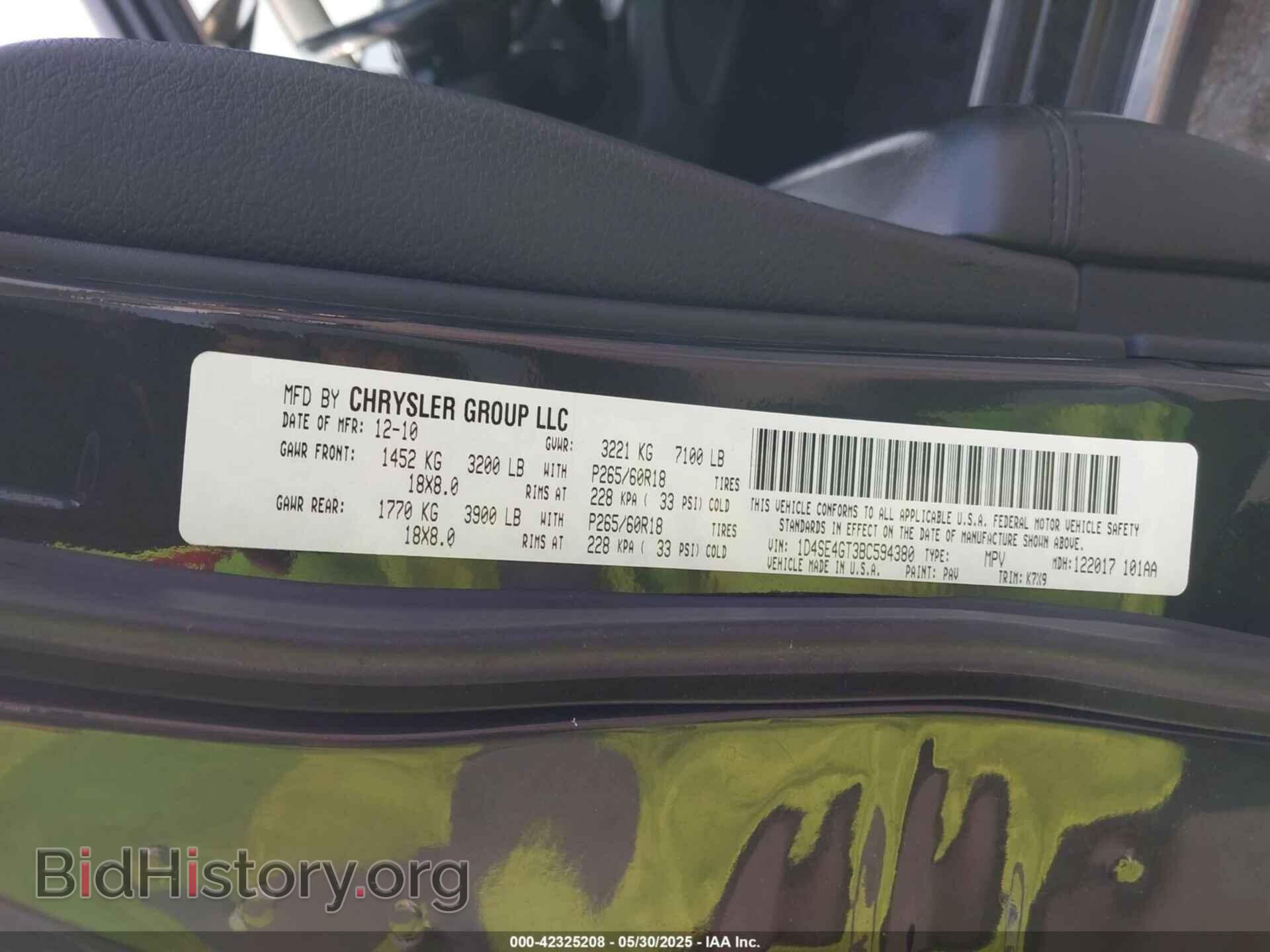 2011 DODGE DURANGO - VIN: 1D4SE4GT3BC594380 - Photo 9
