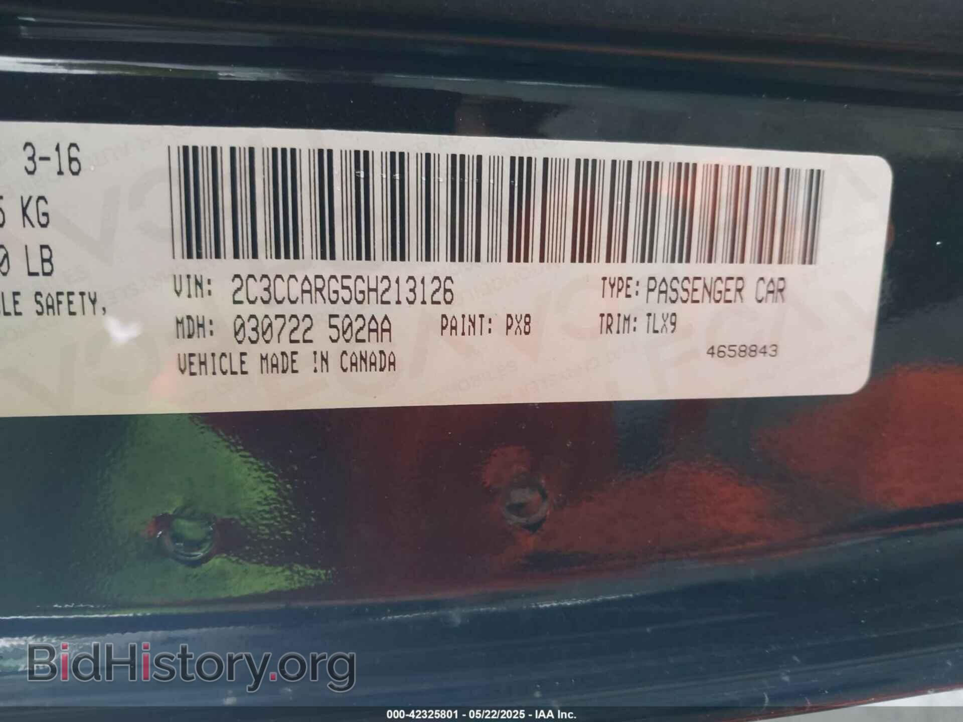 2016 CHRYSLER 300 - VIN: 2C3CCARG5GH213126 - Фото 9