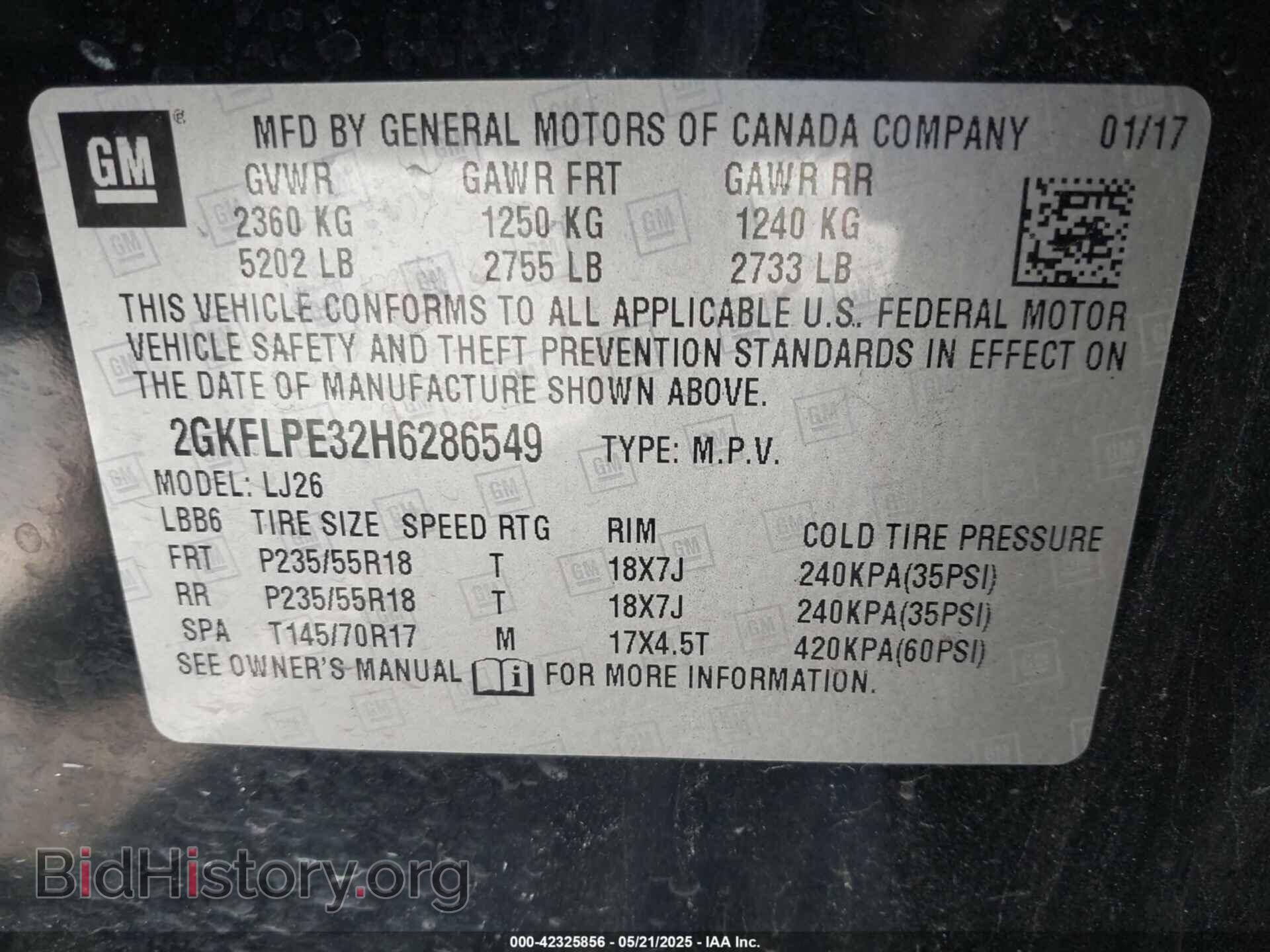 2017 GMC TERRAIN - VIN: 2GKFLPE32H6286549 - Photo 9