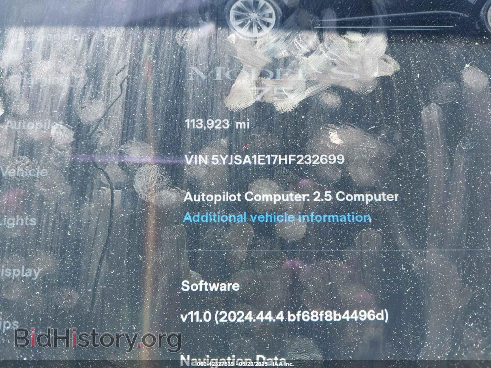 2017 TESLA MODEL S - VIN: 5YJSA1E17HF232699 - Photo 7