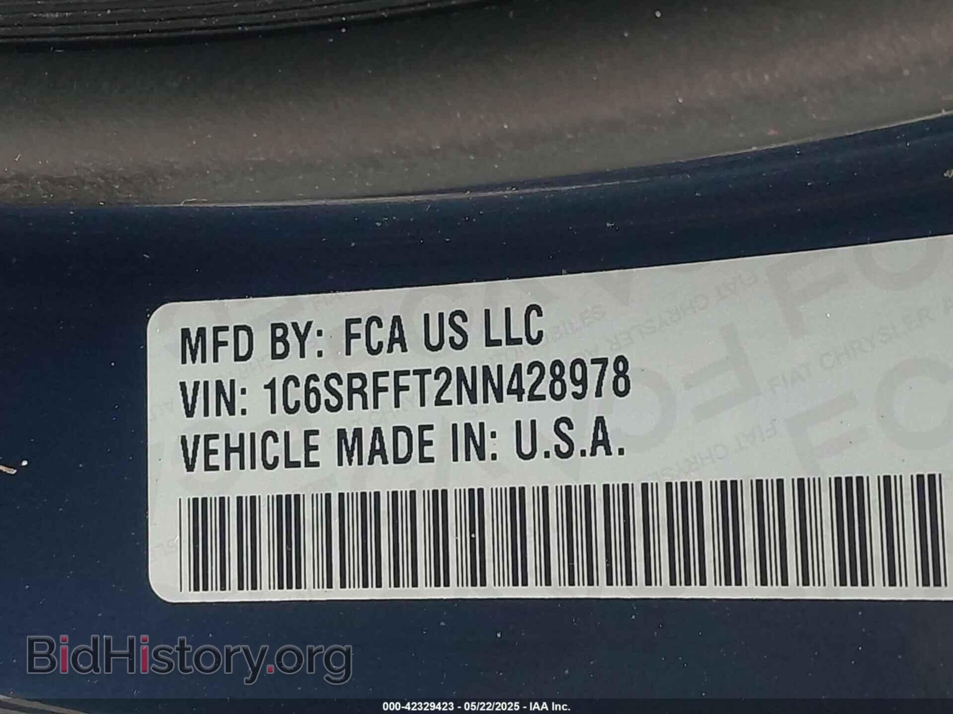 2022 RAM 1500 - VIN: 1C6SRFFT2NN428978 - Фото 9