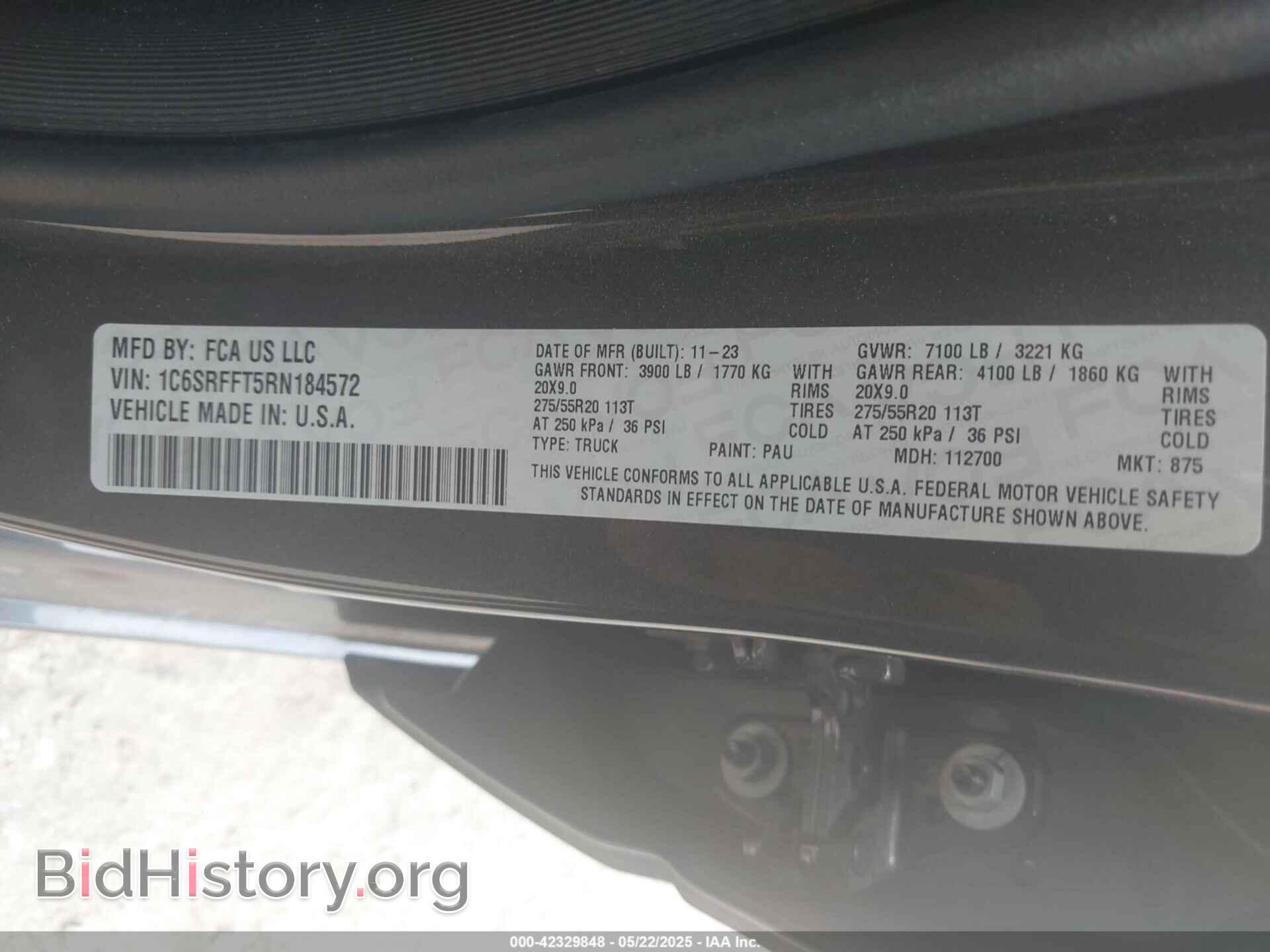 2024 RAM 1500 - VIN: 1C6SRFFT5RN184572 - Фото 9