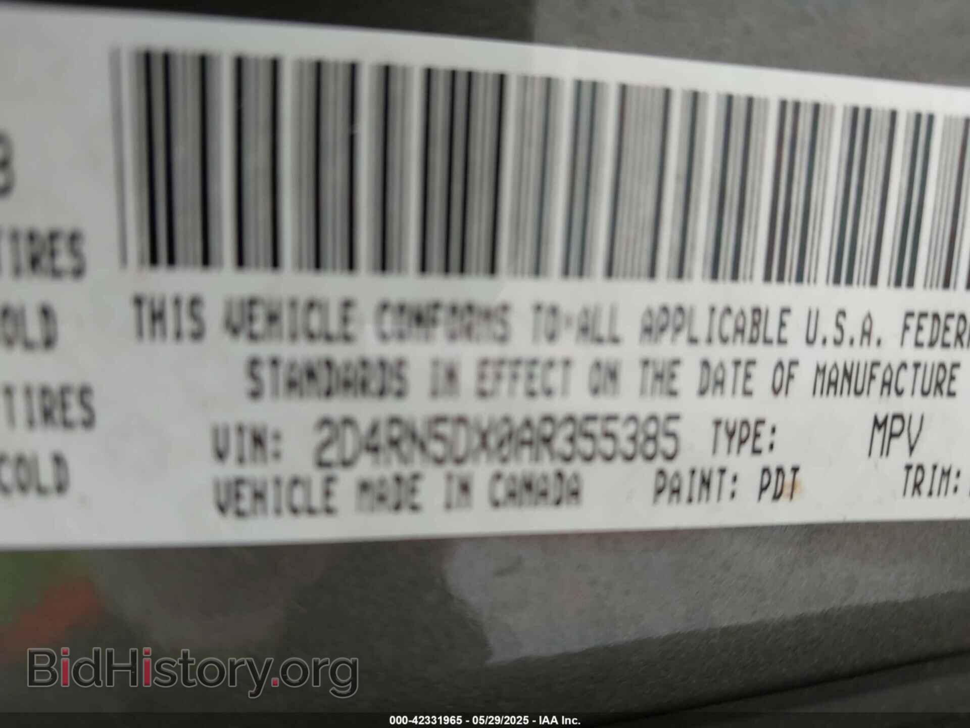 2010 DODGE GRAND CARAVAN - VIN: 2D4RN5DX0AR355385 - Фото 9