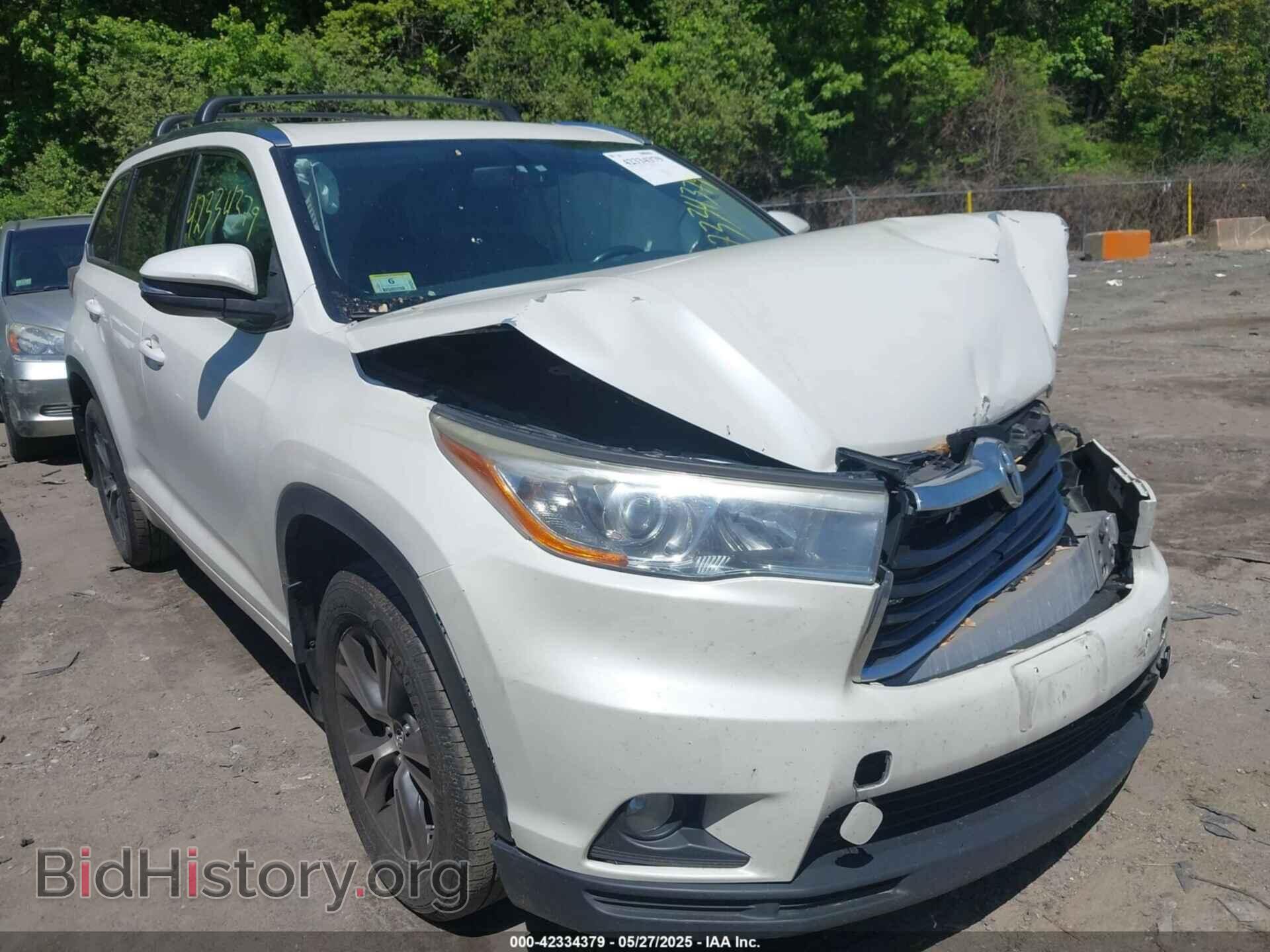 Фотография 5TDJKRFH3GS317584 - TOYOTA HIGHLANDER 2016