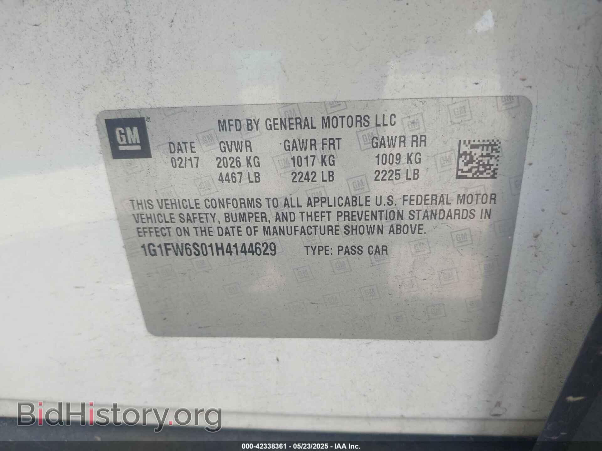 2017 CHEVROLET BOLT EV - VIN: 1G1FW6S01H4144629 - Фото 9