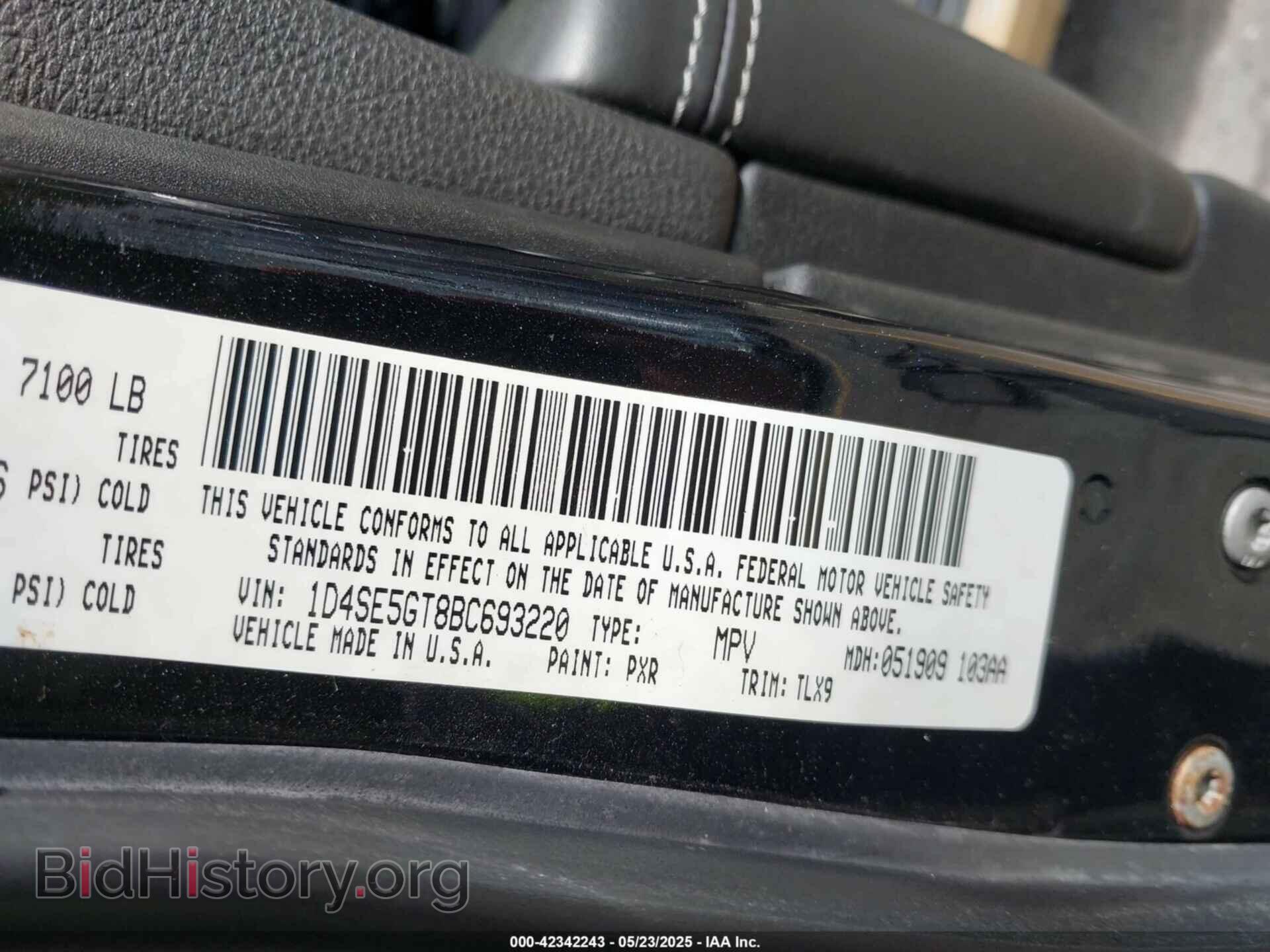 2011 DODGE DURANGO - VIN: 1D4SE5GT8BC693220 - Фото 9