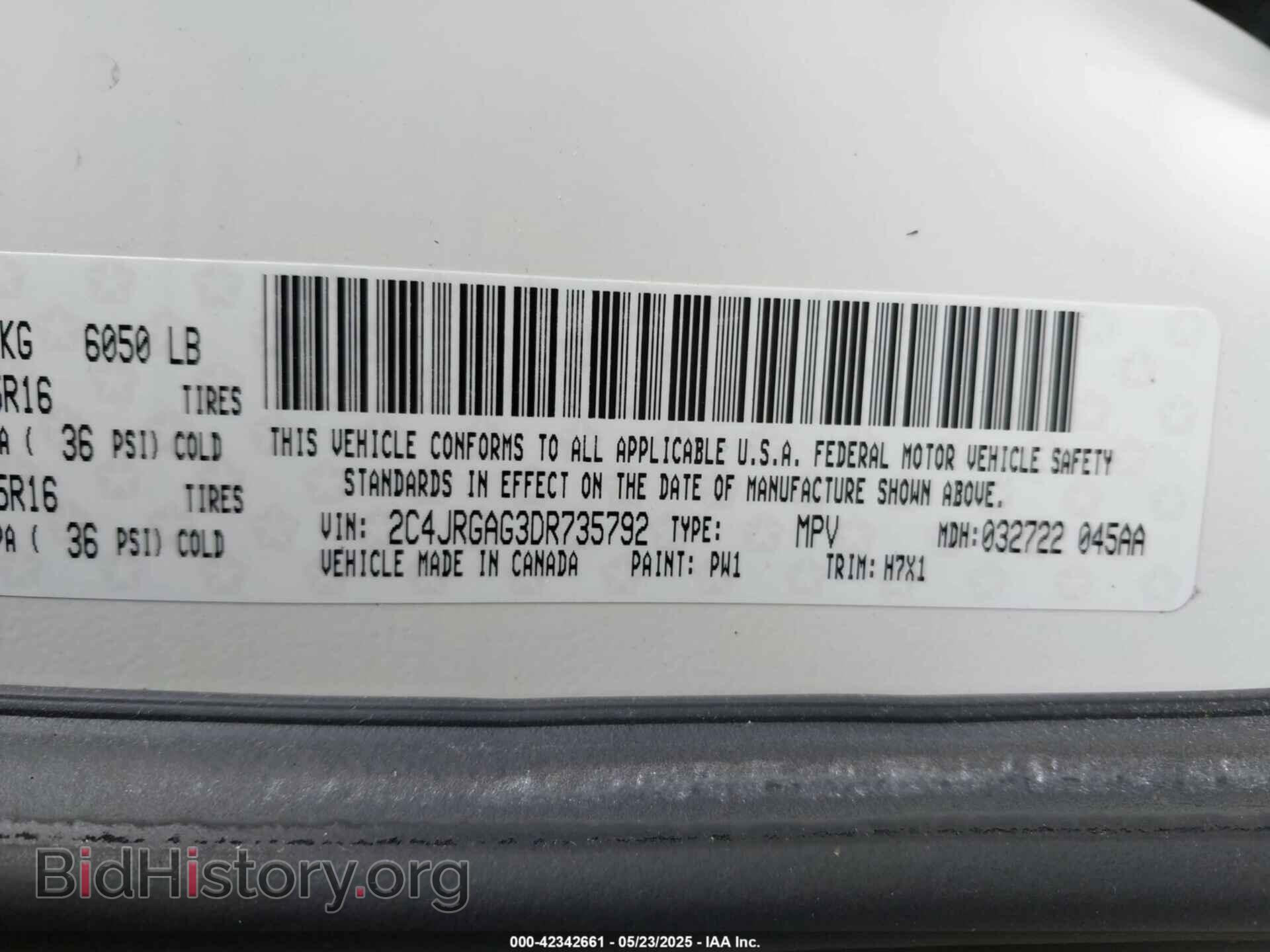 2013 RAM CARGO - VIN: 2C4JRGAG3DR735792 - Photo 4