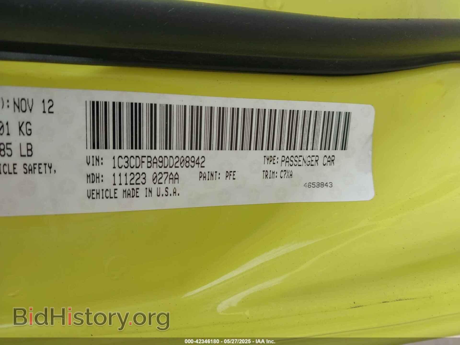 2013 DODGE DART - VIN: 1C3CDFBA9DD208942 - Фото 9
