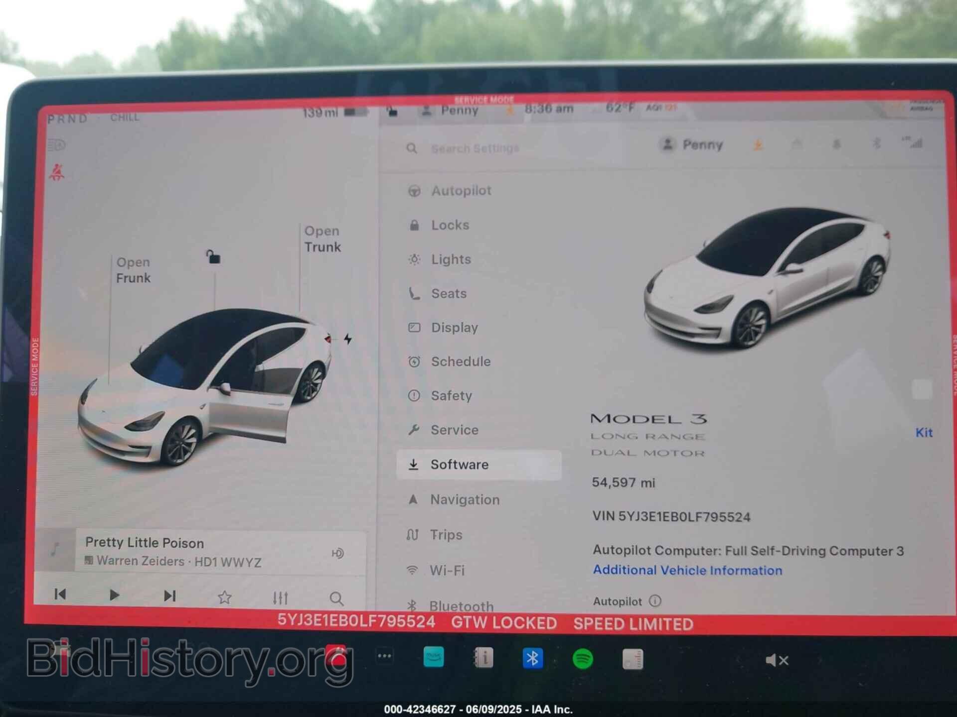 2020 TESLA MODEL 3 - VIN: 5YJ3E1EB0LF795524 - Фото 7