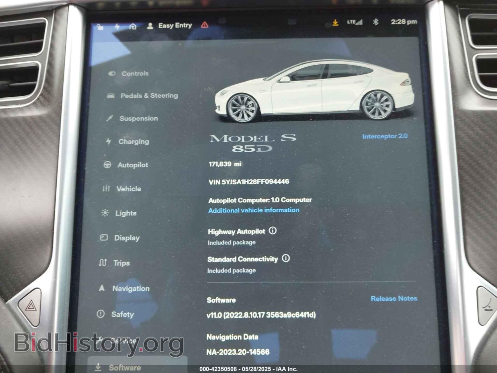 2015 TESLA MODEL S - VIN: 5YJSA1H28FF094446 - Photo 7