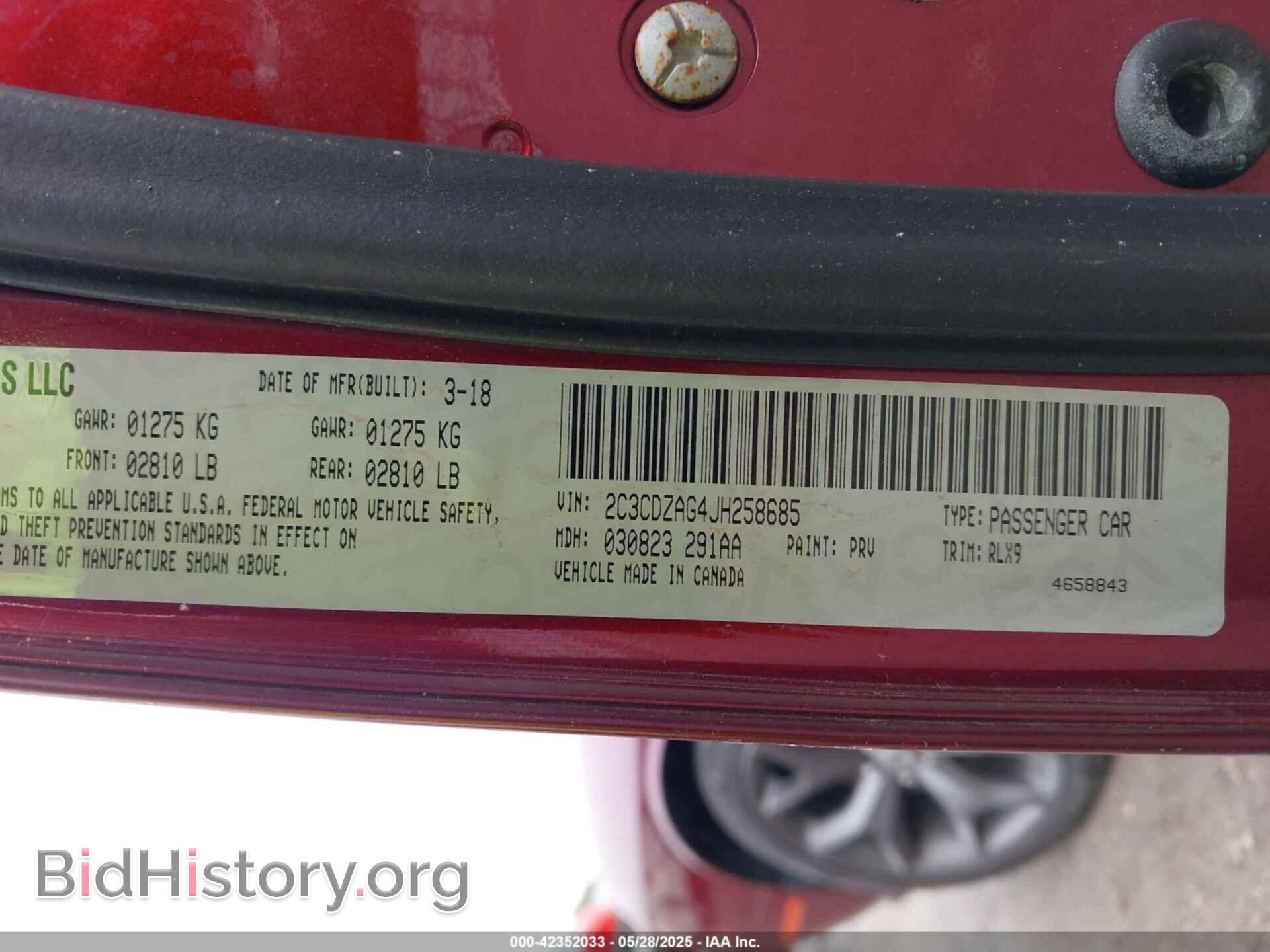 2018 DODGE CHALLENGER - VIN: 2C3CDZAG4JH258685 - Photo 9