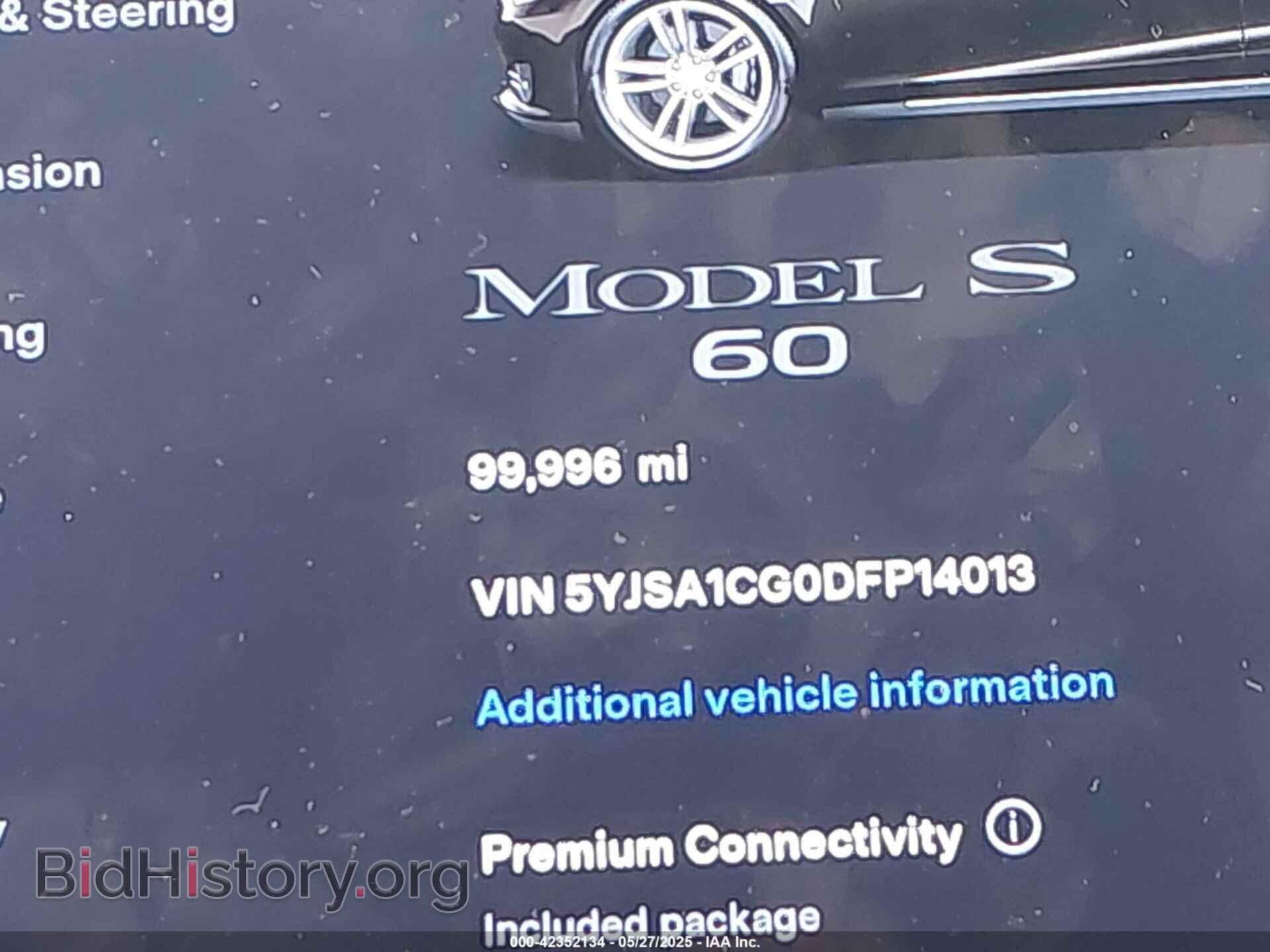 2013 TESLA MODEL S - VIN: 5YJSA1CG0DFP14013 - Photo 15