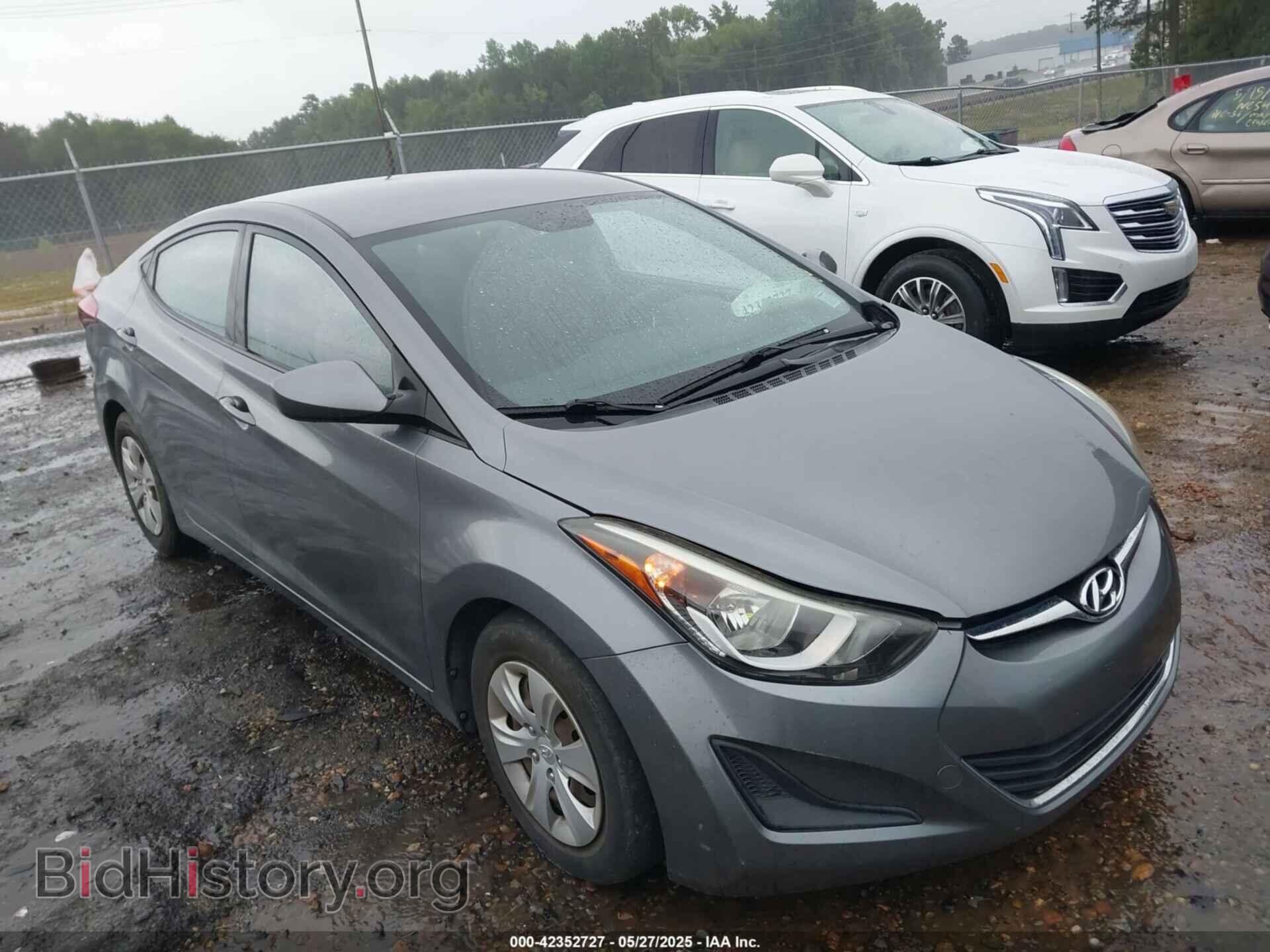 Фотография KMHDH4AE3GU607052 - HYUNDAI ELANTRA 2016