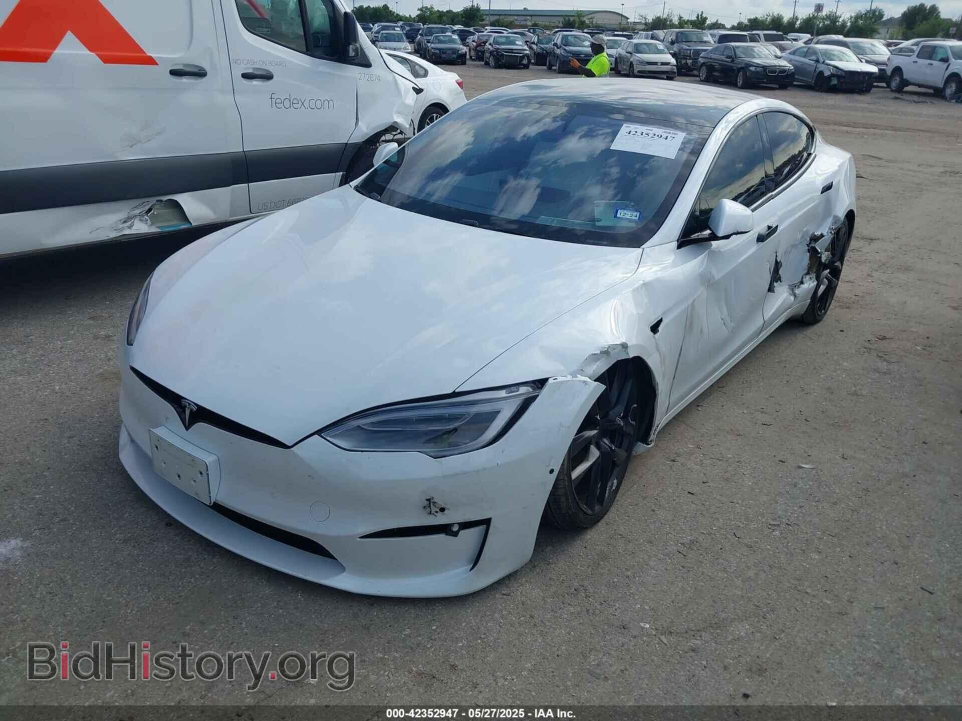 2021 TESLA MODEL S - VIN: 5YJSA1E6XMF452747 - Фото 2