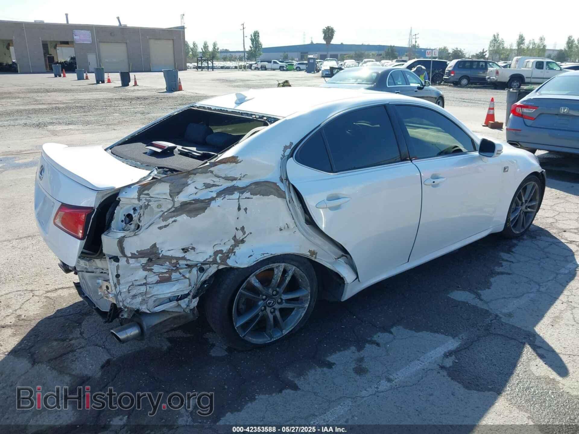 2012 LEXUS IS 350 - VIN: JTHBE5C29C5029104 - Фото 4