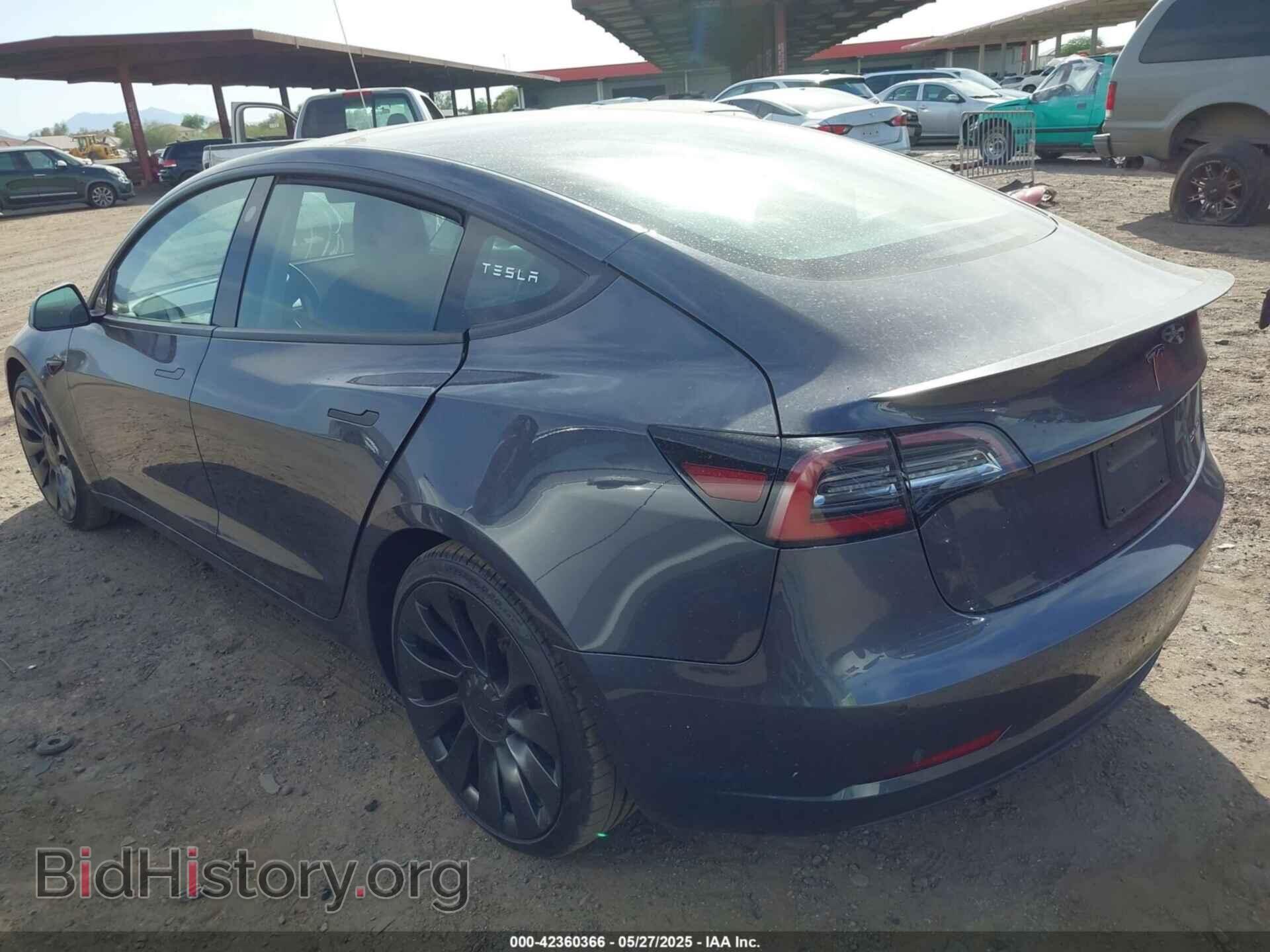 2022 TESLA MODEL 3 - VIN: 5YJ3E1EC0NF165739 - Фото 3