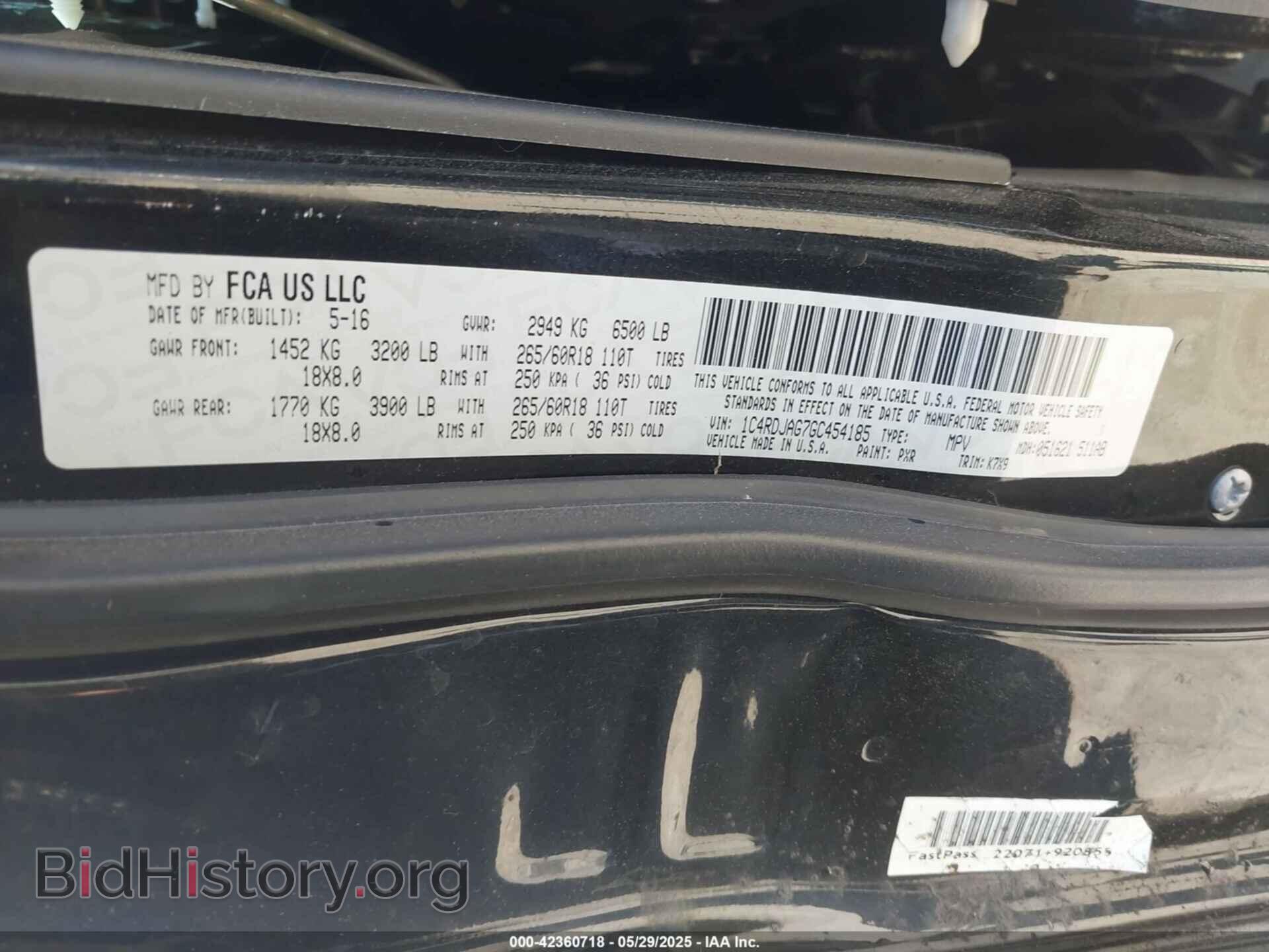 2016 DODGE DURANGO - VIN: 1C4RDJAG7GC454185 - Фото 9