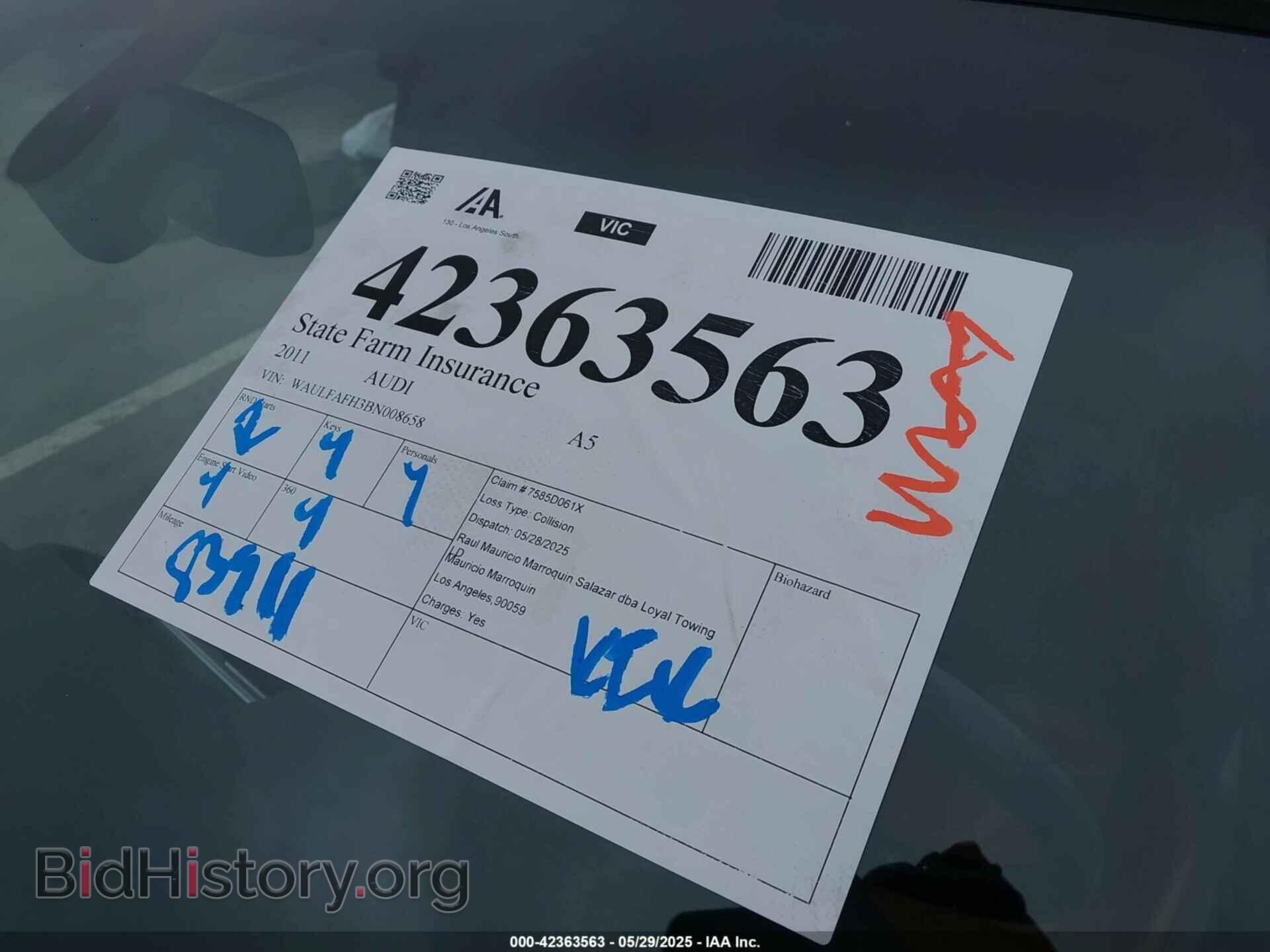 2011 AUDI A5 - VIN: WAULFAFH3BN008658 - Фото 18