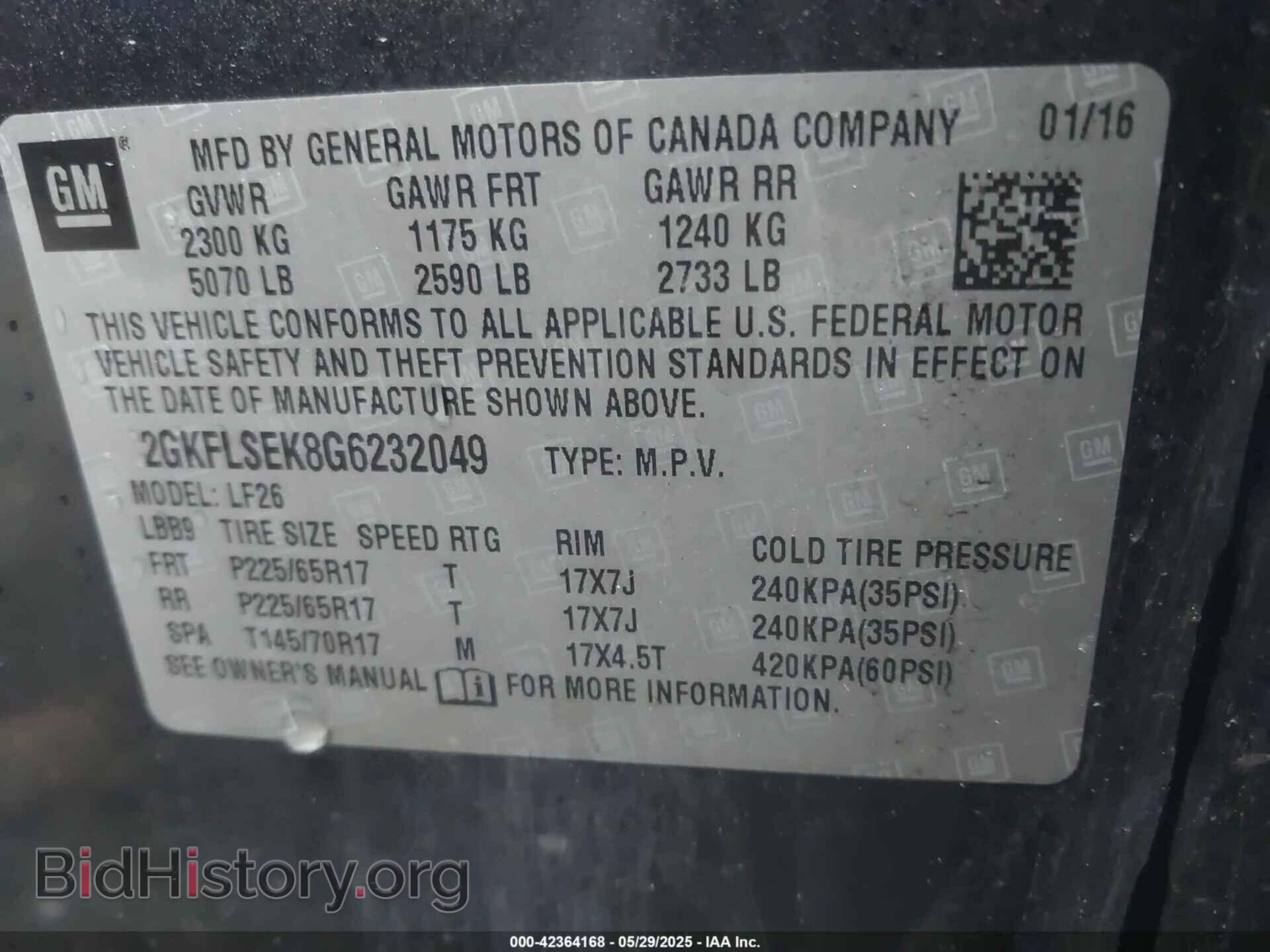 2016 GMC TERRAIN - VIN: 2GKFLSEK8G6232049 - Photo 9