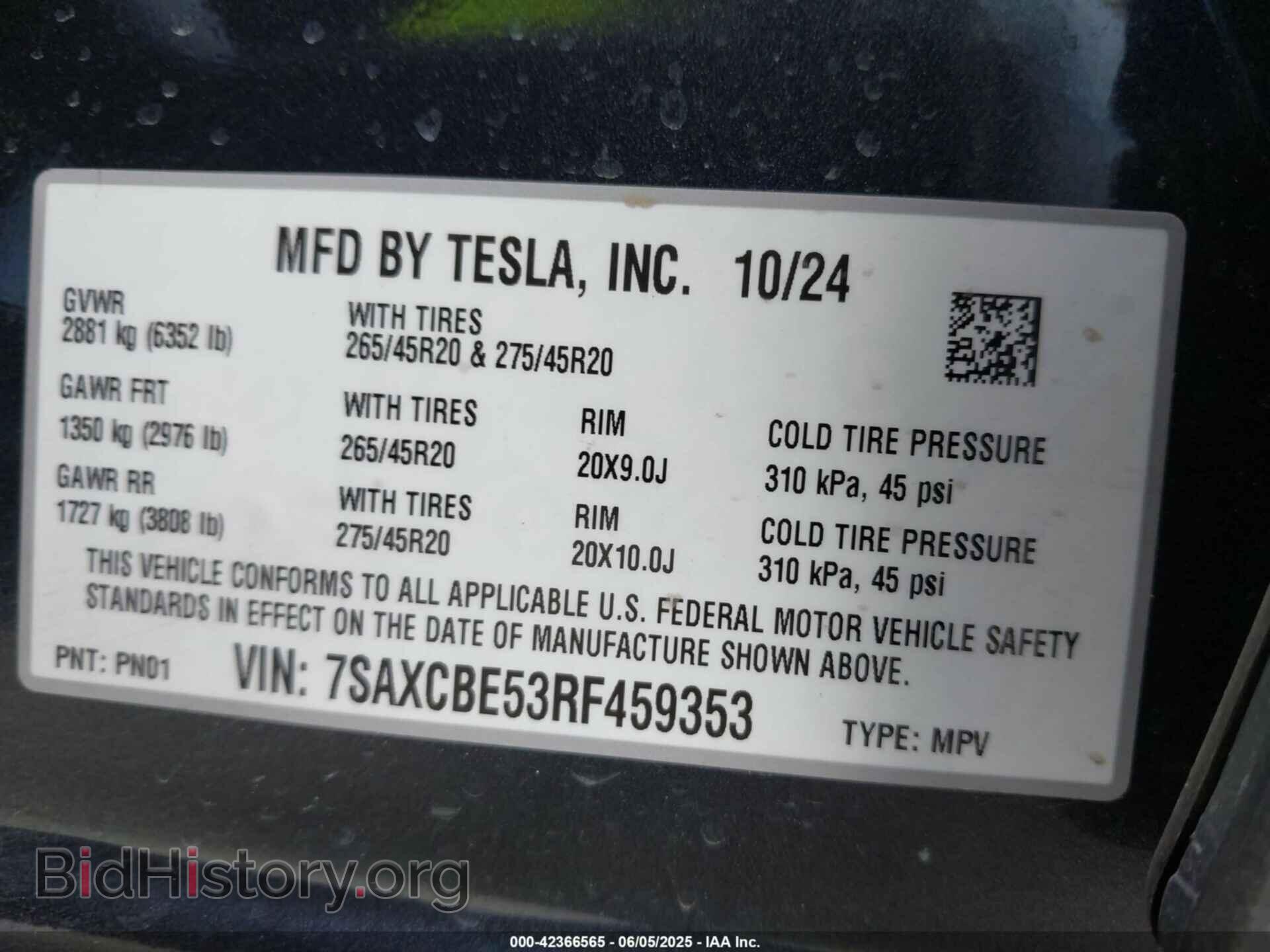 2024 TESLA MODEL X - VIN: 7SAXCBE53RF459353 - Photo 9