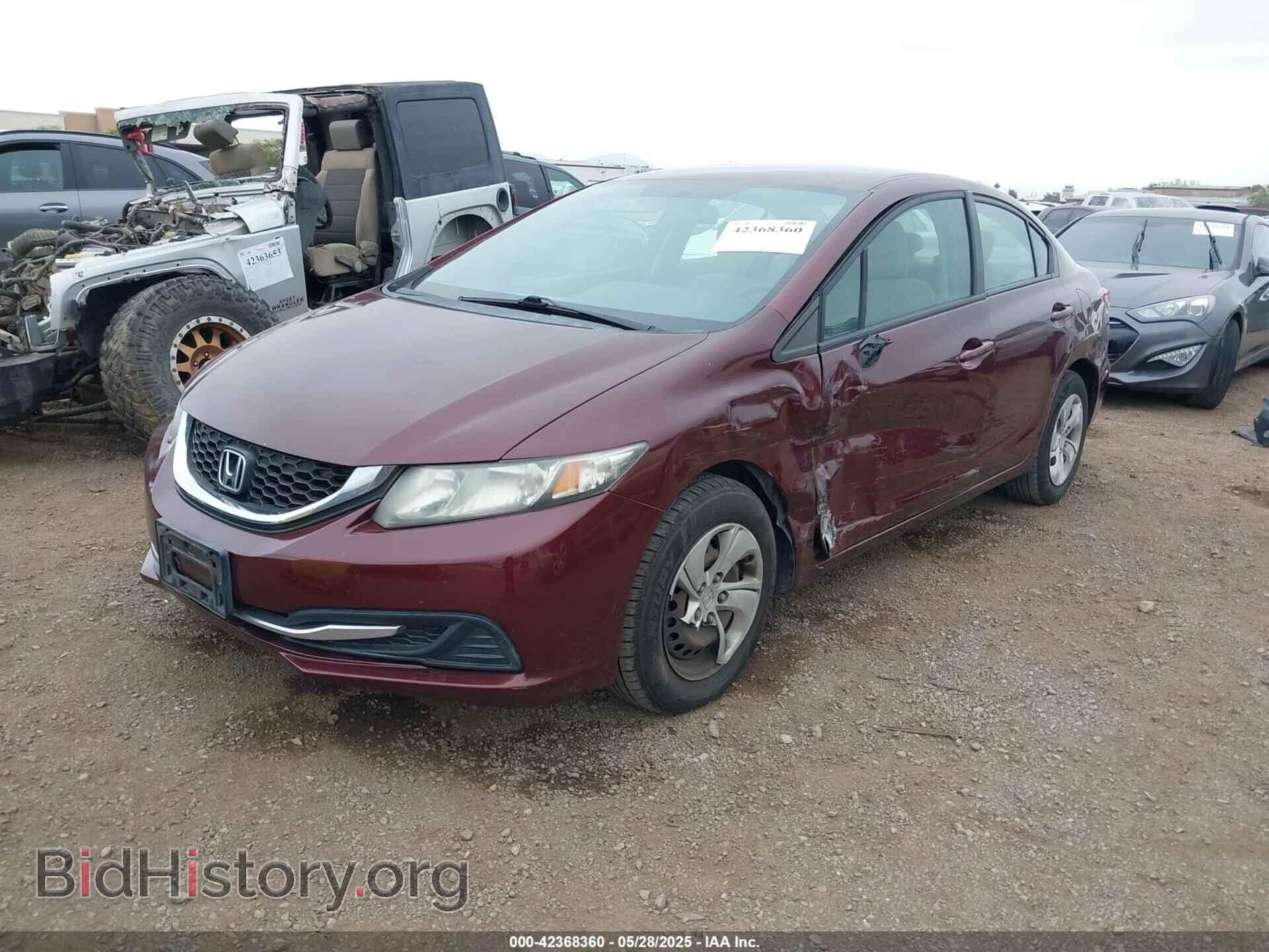2014 HONDA CIVIC - VIN: 19XFB2F54EE262041 - Фото 2