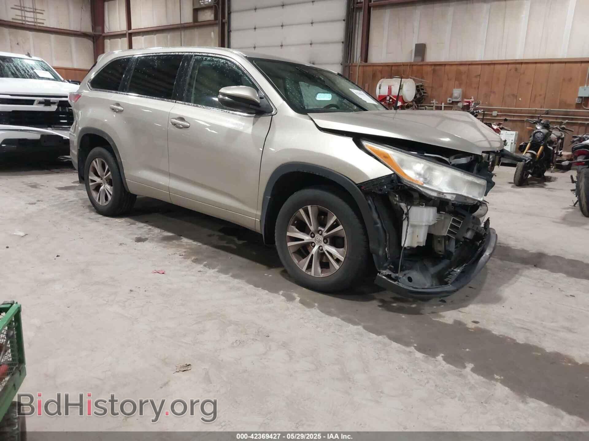 Photo 5TDBKRFH9ES014245 - TOYOTA HIGHLANDER 2014