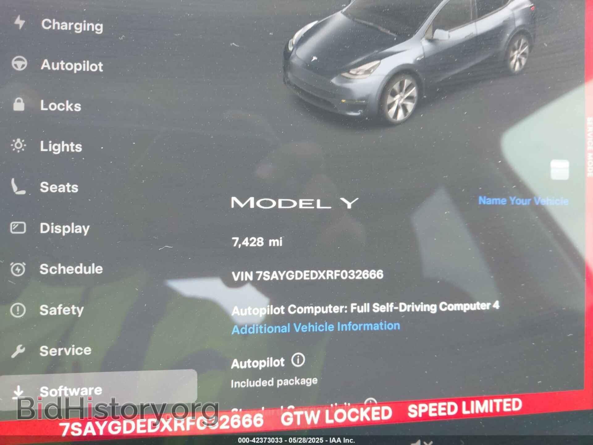 2024 TESLA MODEL Y - VIN: 7SAYGDEDXRF032666 - Фото 7