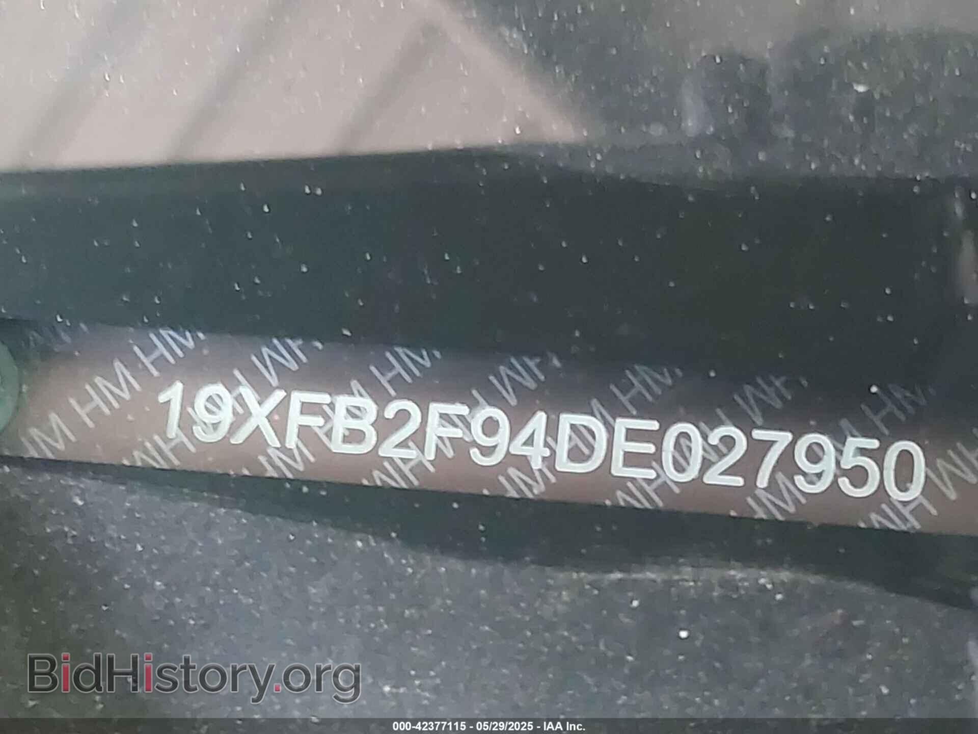 2013 HONDA CIVIC - VIN: 19XFB2F94DE027950 - Фото 9