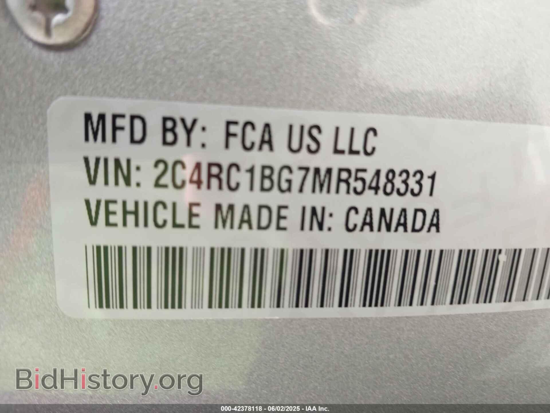 2021 CHRYSLER PACIFICA - VIN: 2C4RC1BG7MR548331 - Фото 9