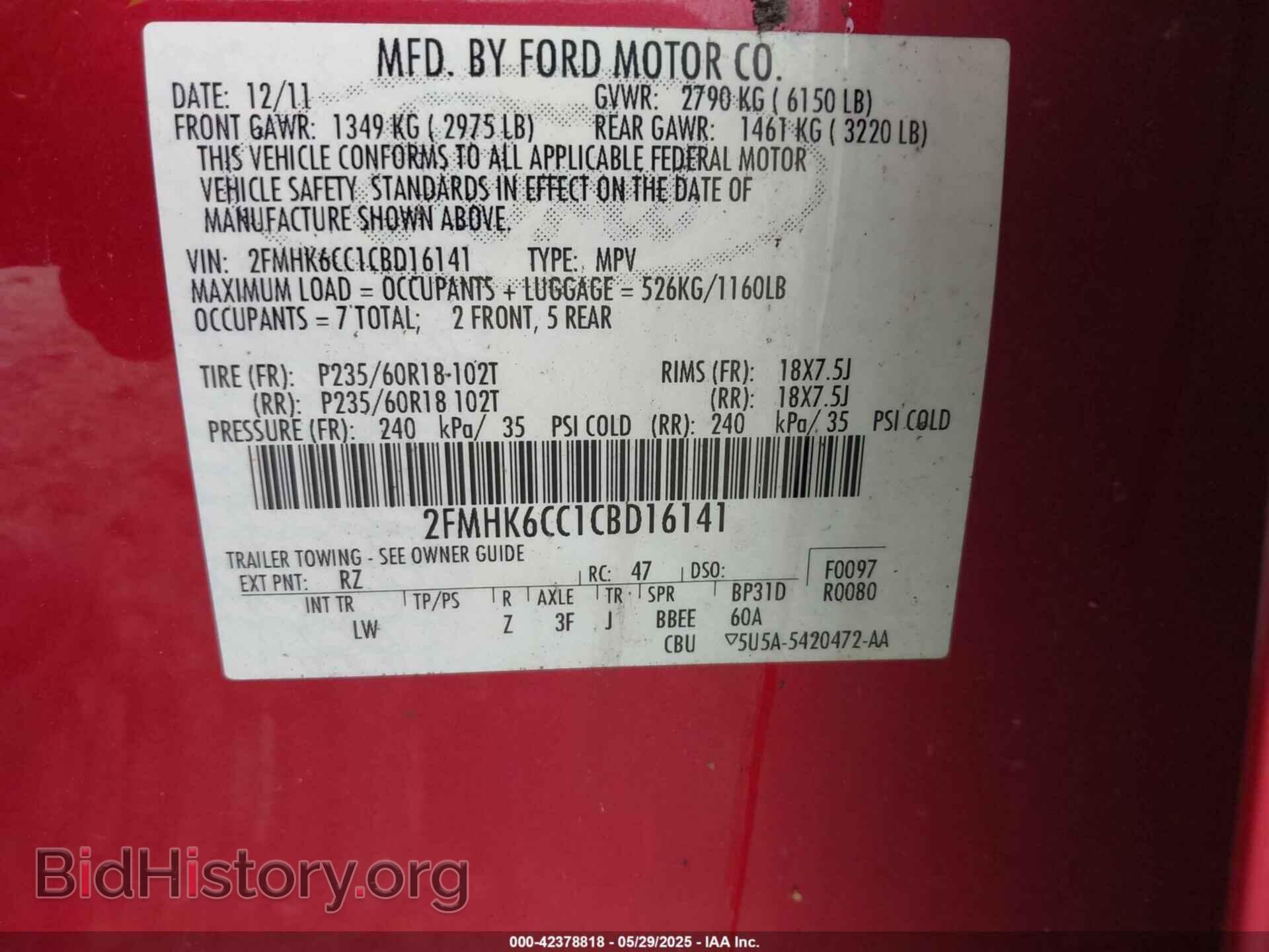 2012 FORD FLEX - VIN: 2FMHK6CC1CBD16141 - Photo 9