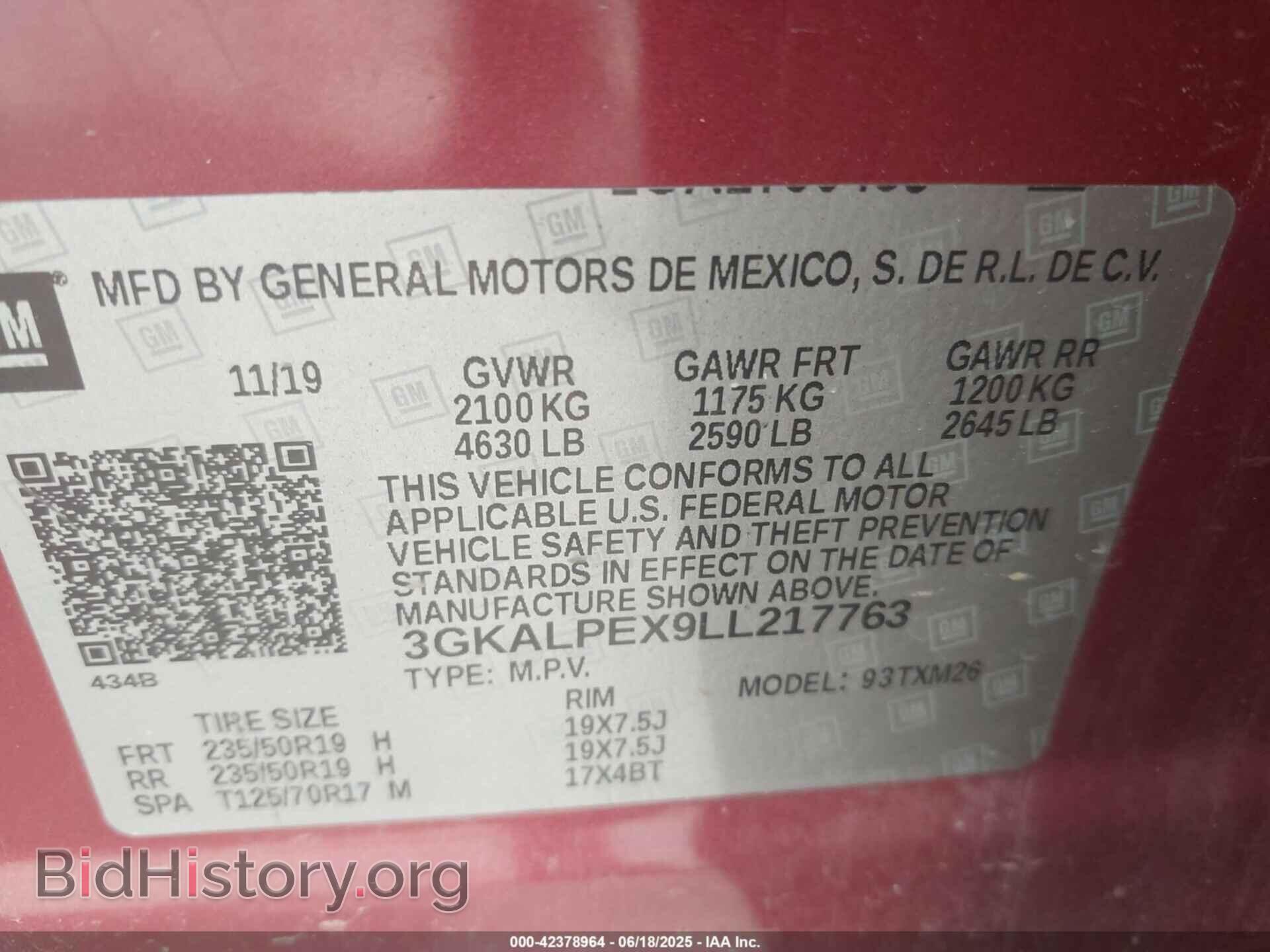 2020 GMC TERRAIN - VIN: 3GKALPEX9LL217763 - Фото 9