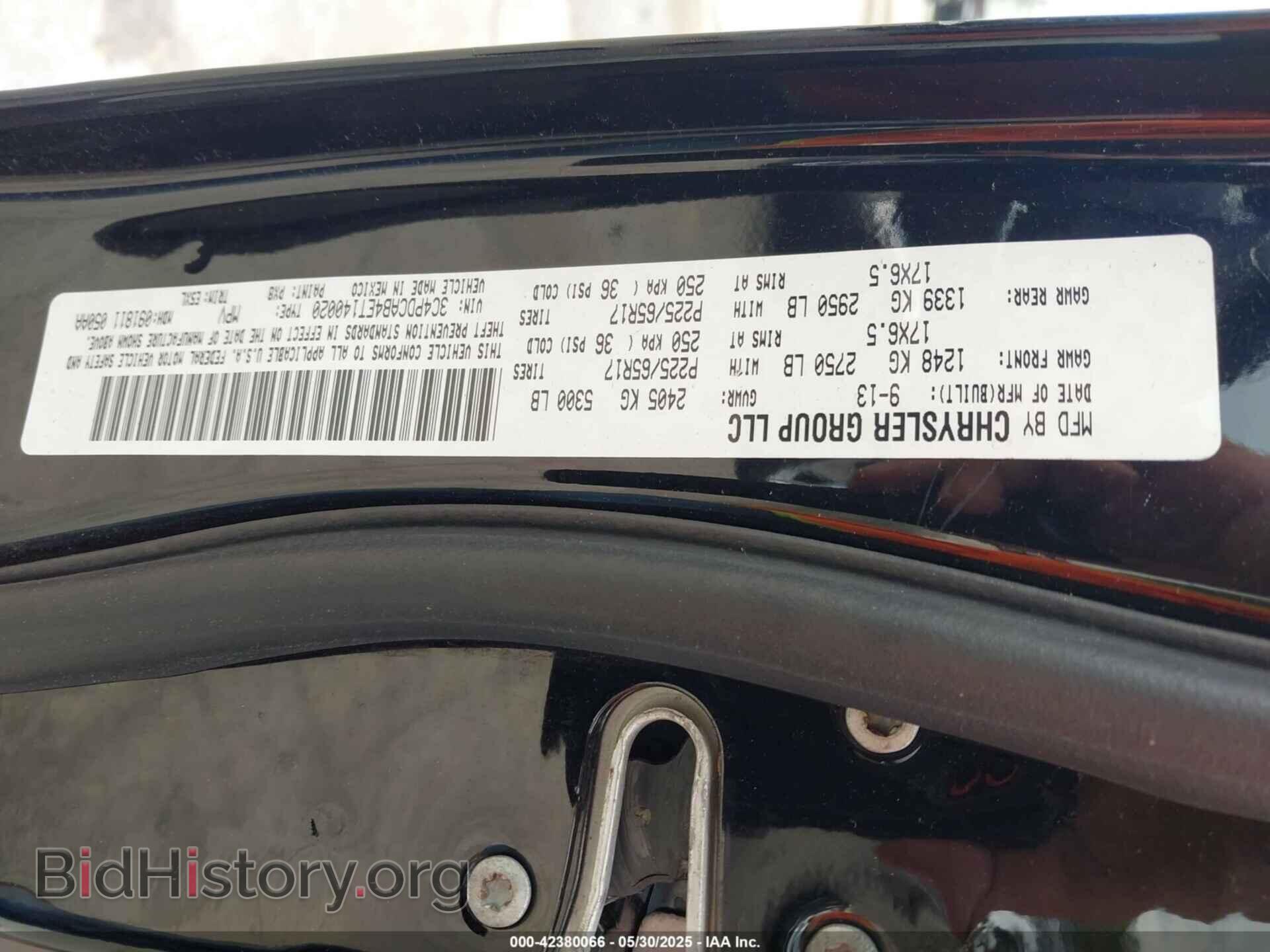 2014 DODGE JOURNEY - VIN: 3C4PDCAB4ET140020 - Фото 9