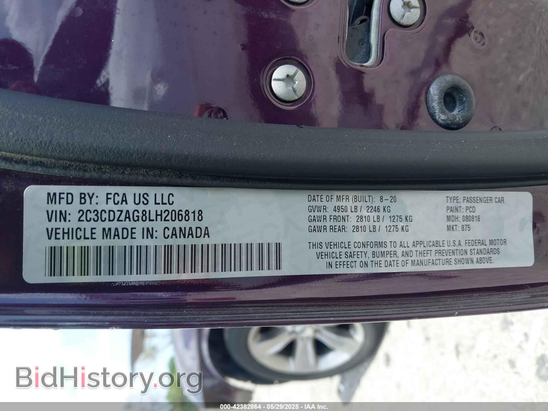 2020 DODGE CHALLENGER - VIN: 2C3CDZAG8LH206818 - Фото 9