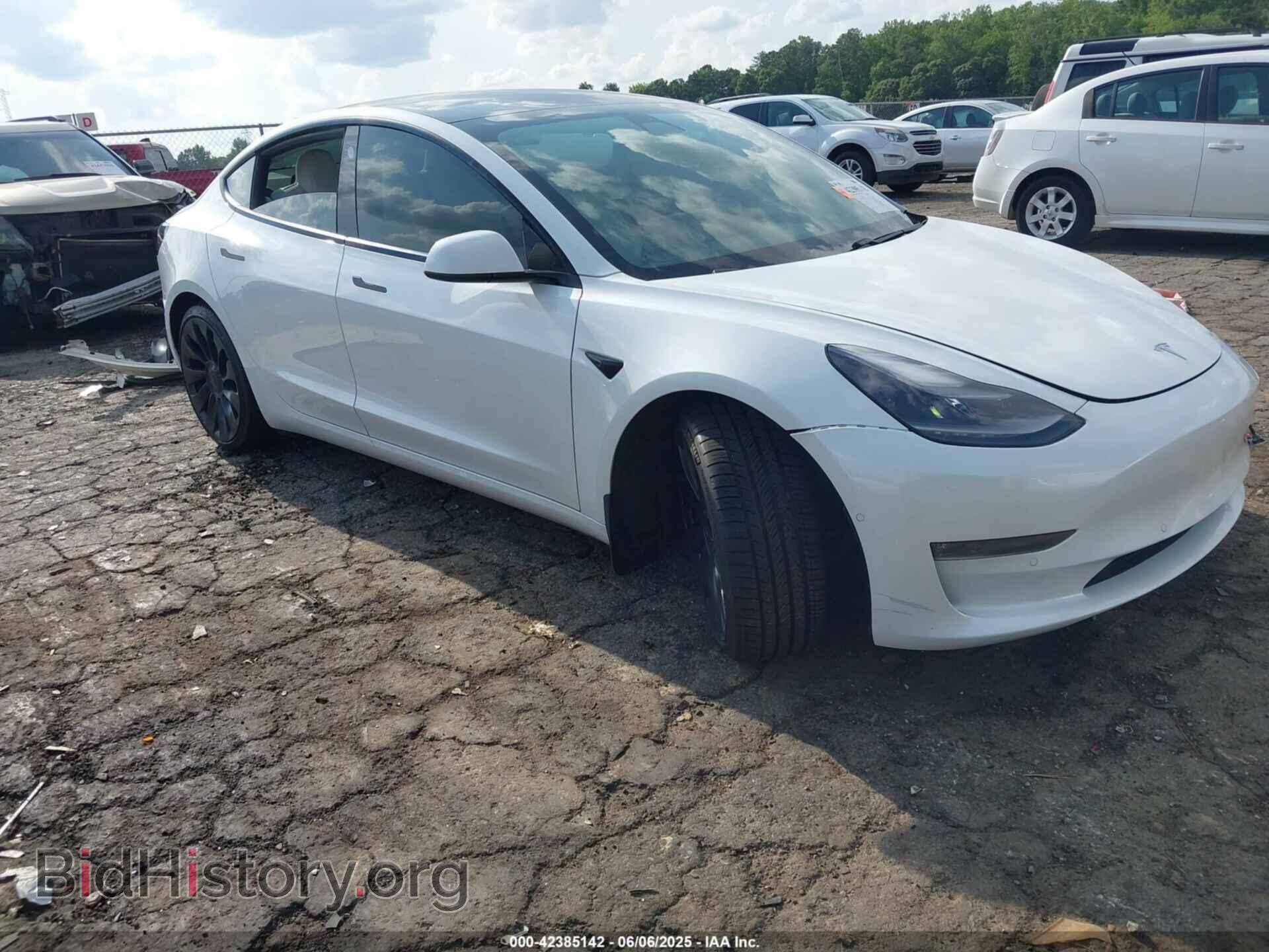 Фотография 5YJ3E1EC1MF013435 - TESLA MODEL 3 2021